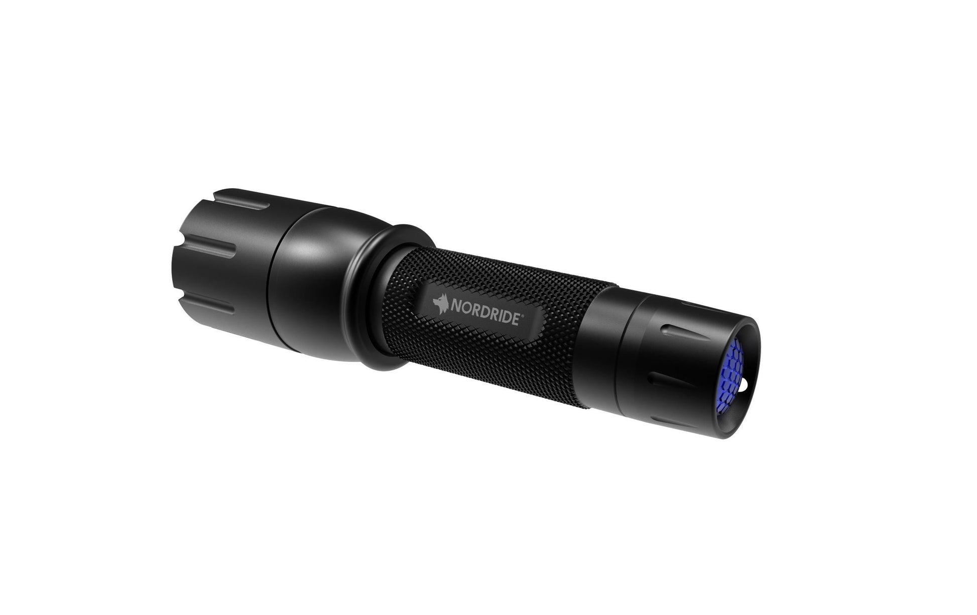 NORDRIDE Taschenlampe SMART A – 190 lm, 110 m, IP65, AA-Batterie 4 h – Schwarz