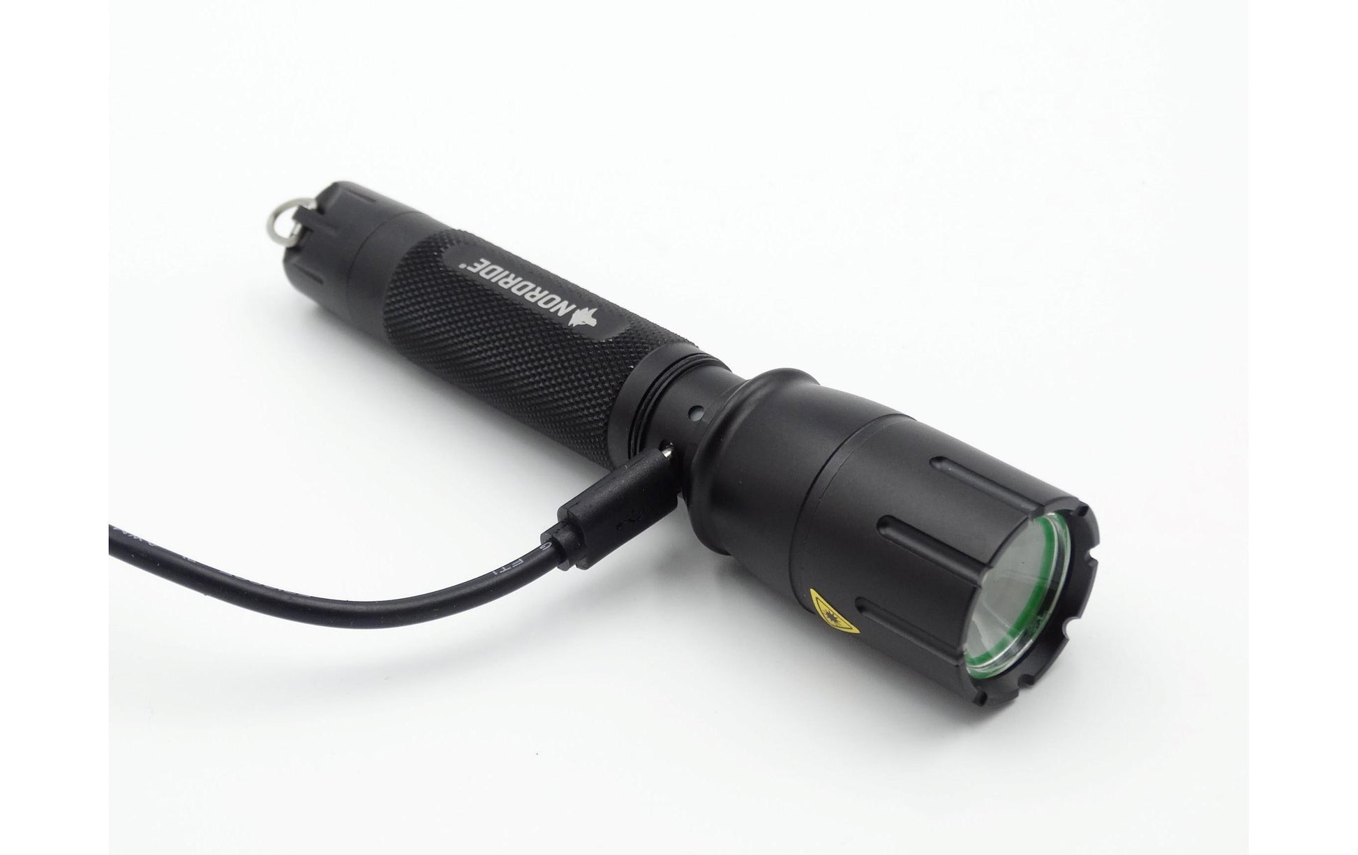 Nordride Taschenlampe SMART R – 510 lm, 180 m, IP65, USB, 2 Stufen – Schwarz
