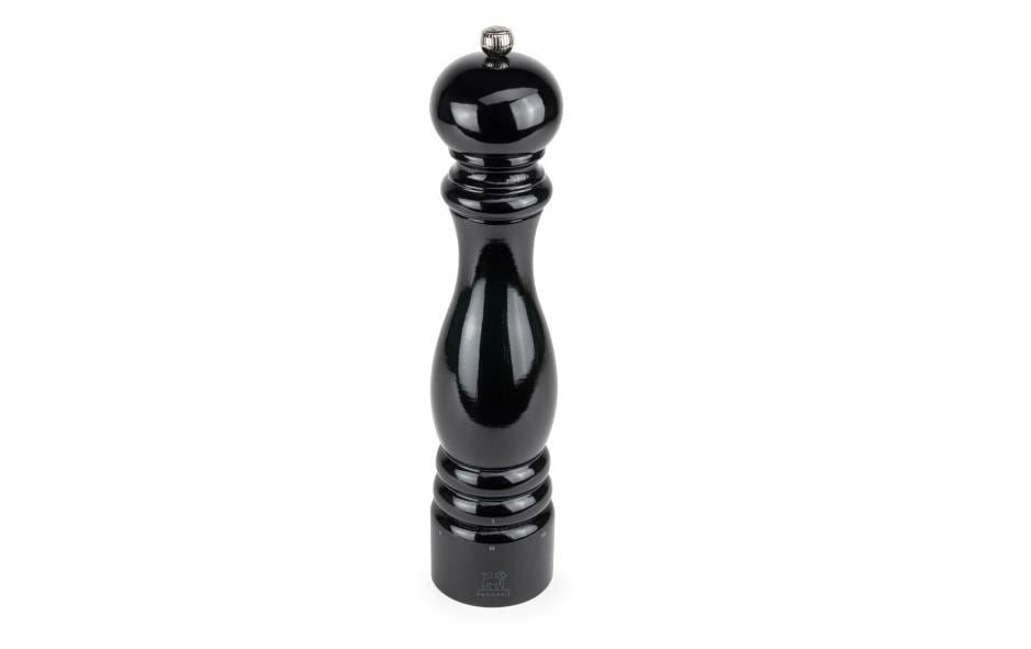 Peugeot Pfeffermühle Paris U-SELECT – einstellbares Stahlmahlwerk, 6 Stufen – Holz – Schwarz – 30 cm
