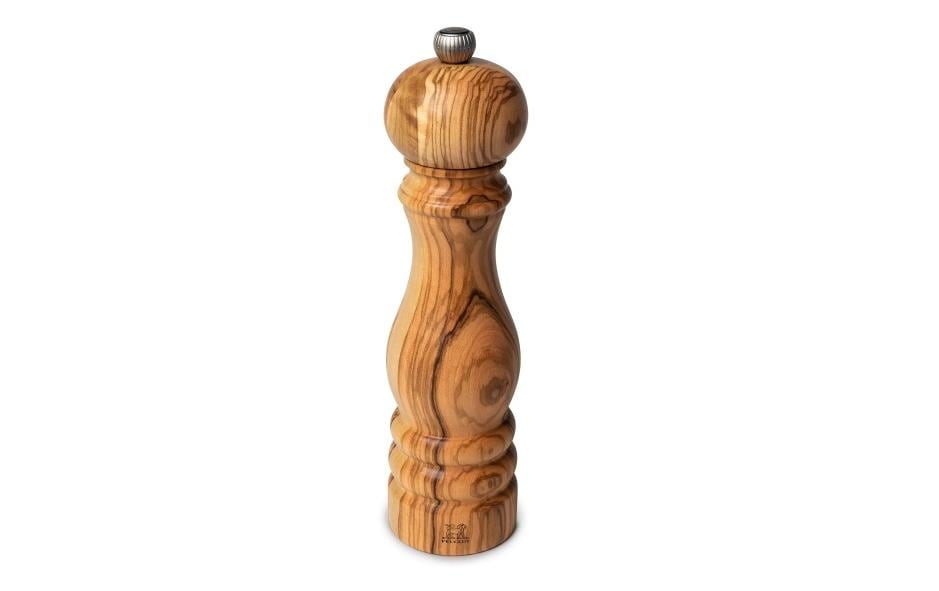 Peugeot Pfeffermühle Paris – einstellbares Stahlmahlwerk – Holz (Olivenholz) – 22 cm