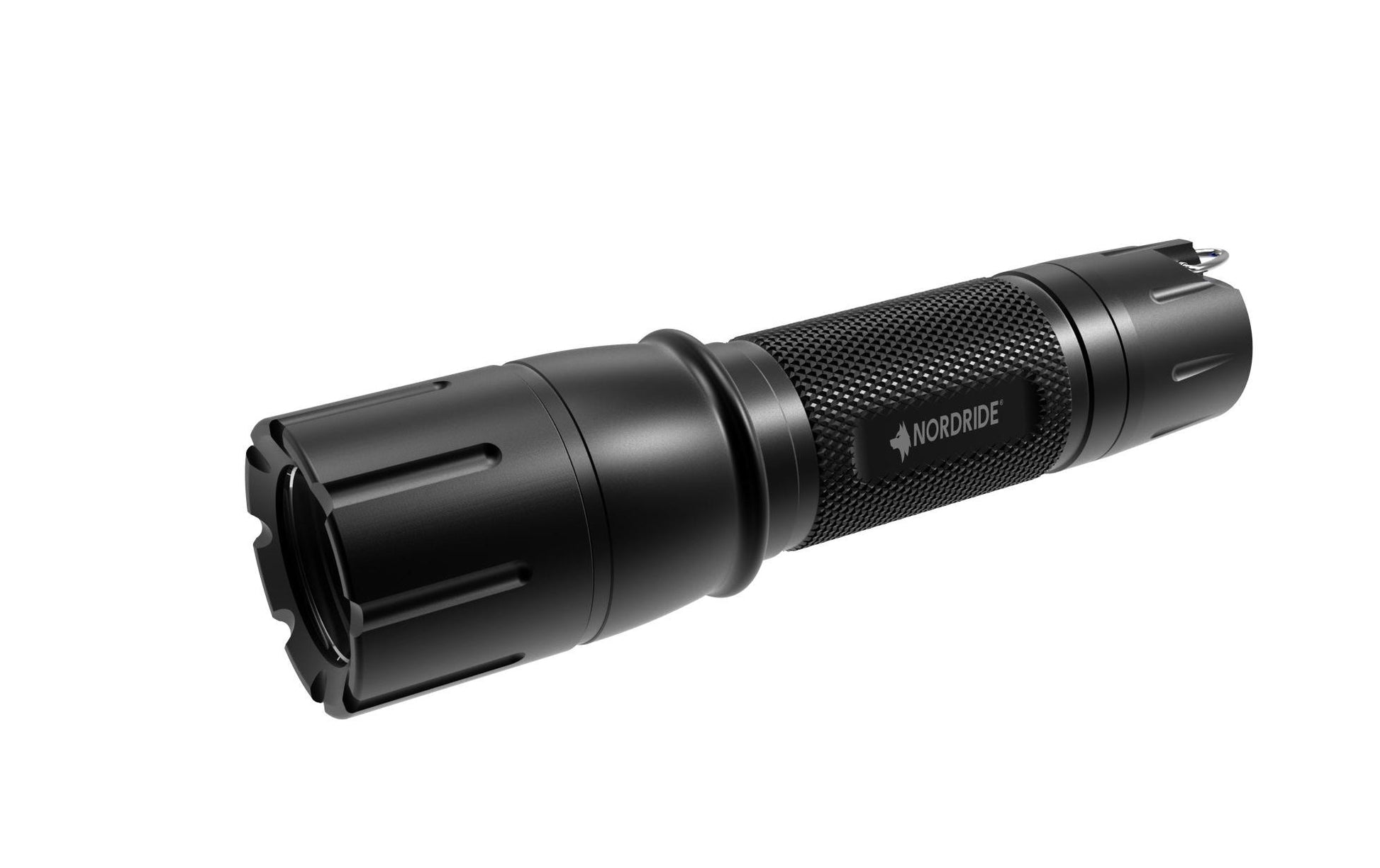 NORDRIDE Taschenlampe PRO A – 730 lm, 270 m, IP65, 6 Modi – Schwarz