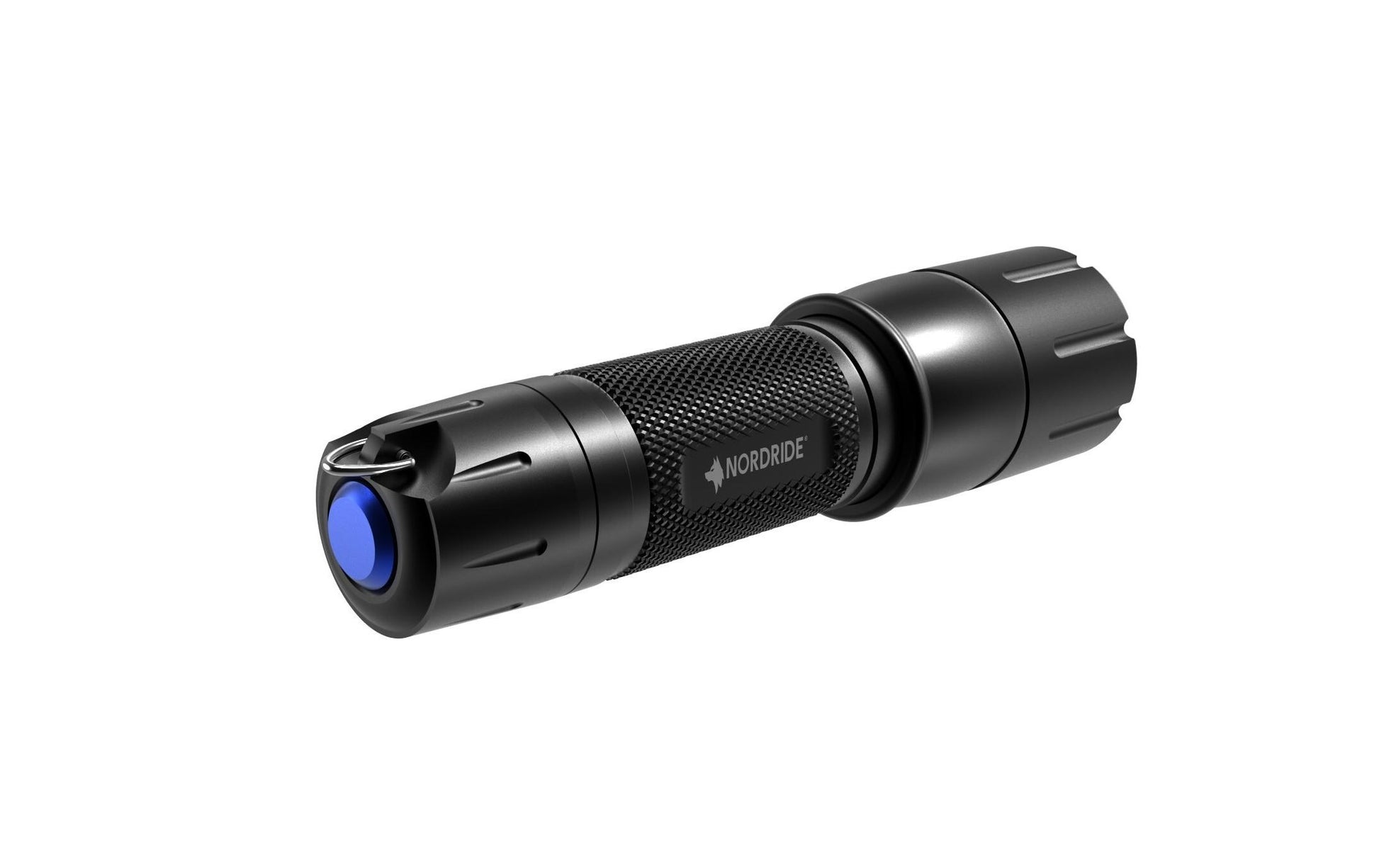 NORDRIDE Taschenlampe PRO A – 730 lm, 270 m, IP65, 6 Modi – Schwarz