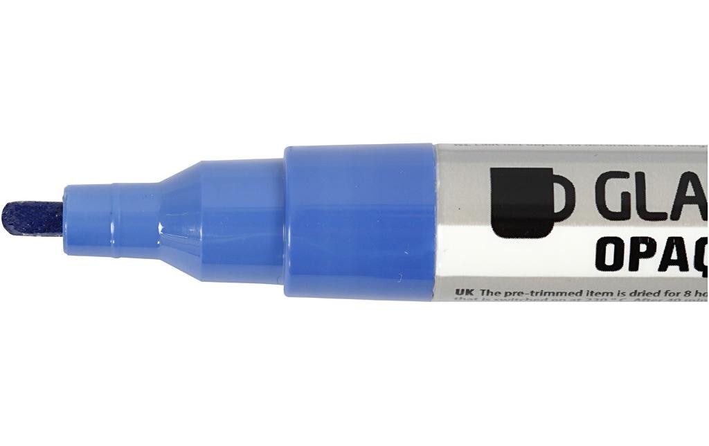 Creativ Company 31334 Permanentmarker – Rundspitze 0,7 mm – Mehrfarbig – 12er-Set – für Porzellan und Glas