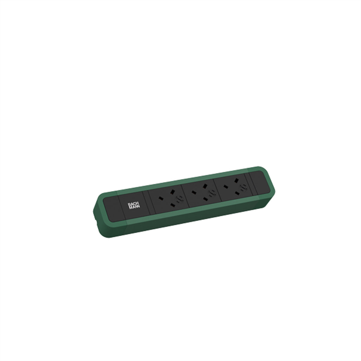 Bachmann PRIMO 2 Steckdosenleiste, 3×Typ G (BS 1363), 2 m – grün