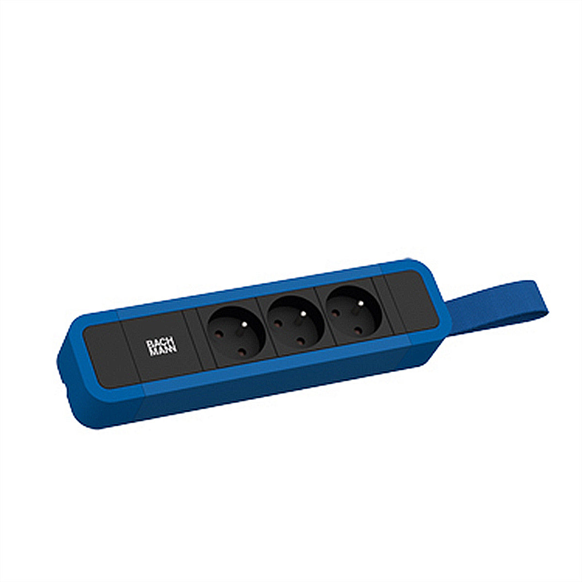 Bachmann PRIMO 2 Steckdosenleiste – 3× UTE, 2 m, blau