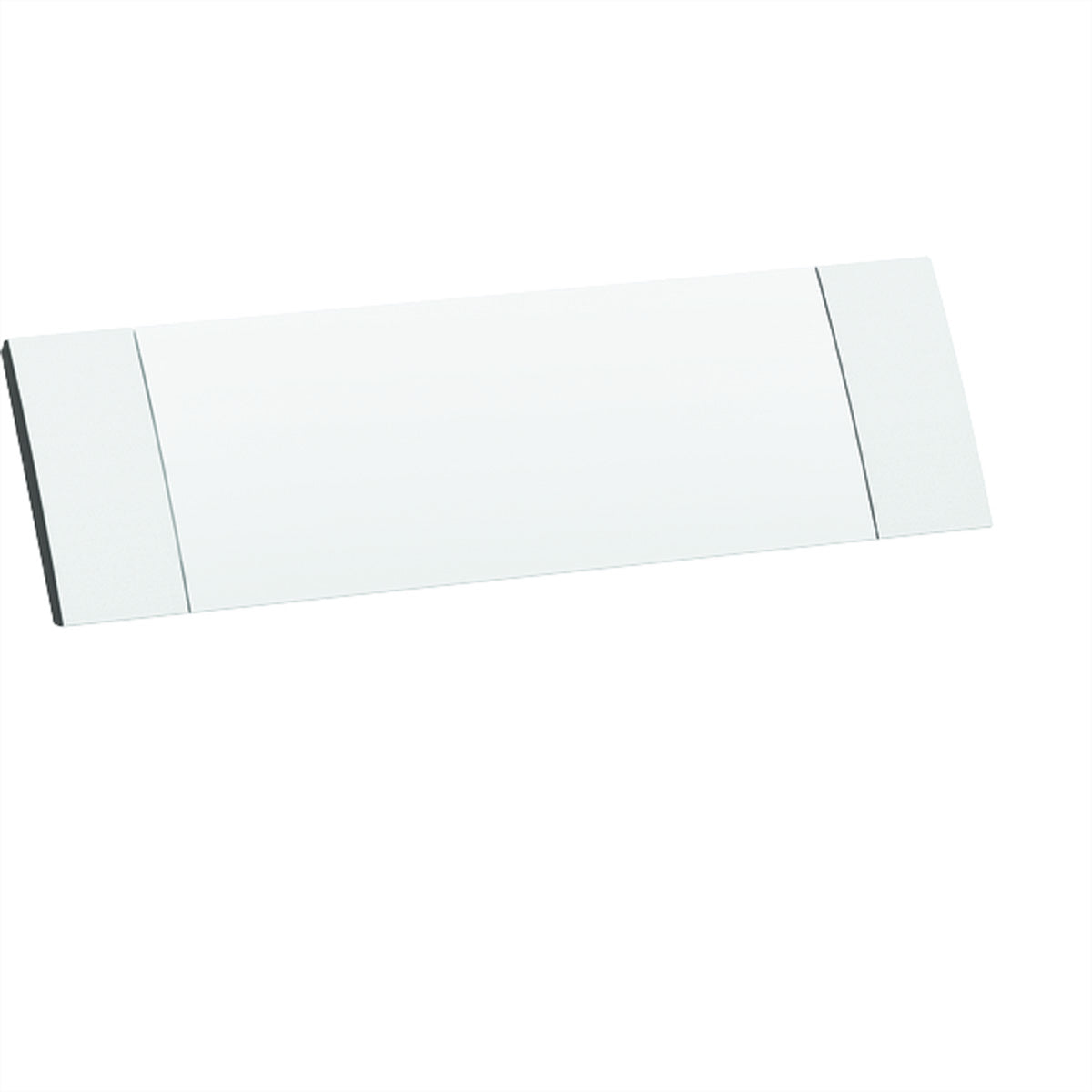 Bachmann POWER FRAME Einbausteckdosenleiste, Einbau, Aluminiumklappe RAL 9010, 300×90×50 mm – weiss