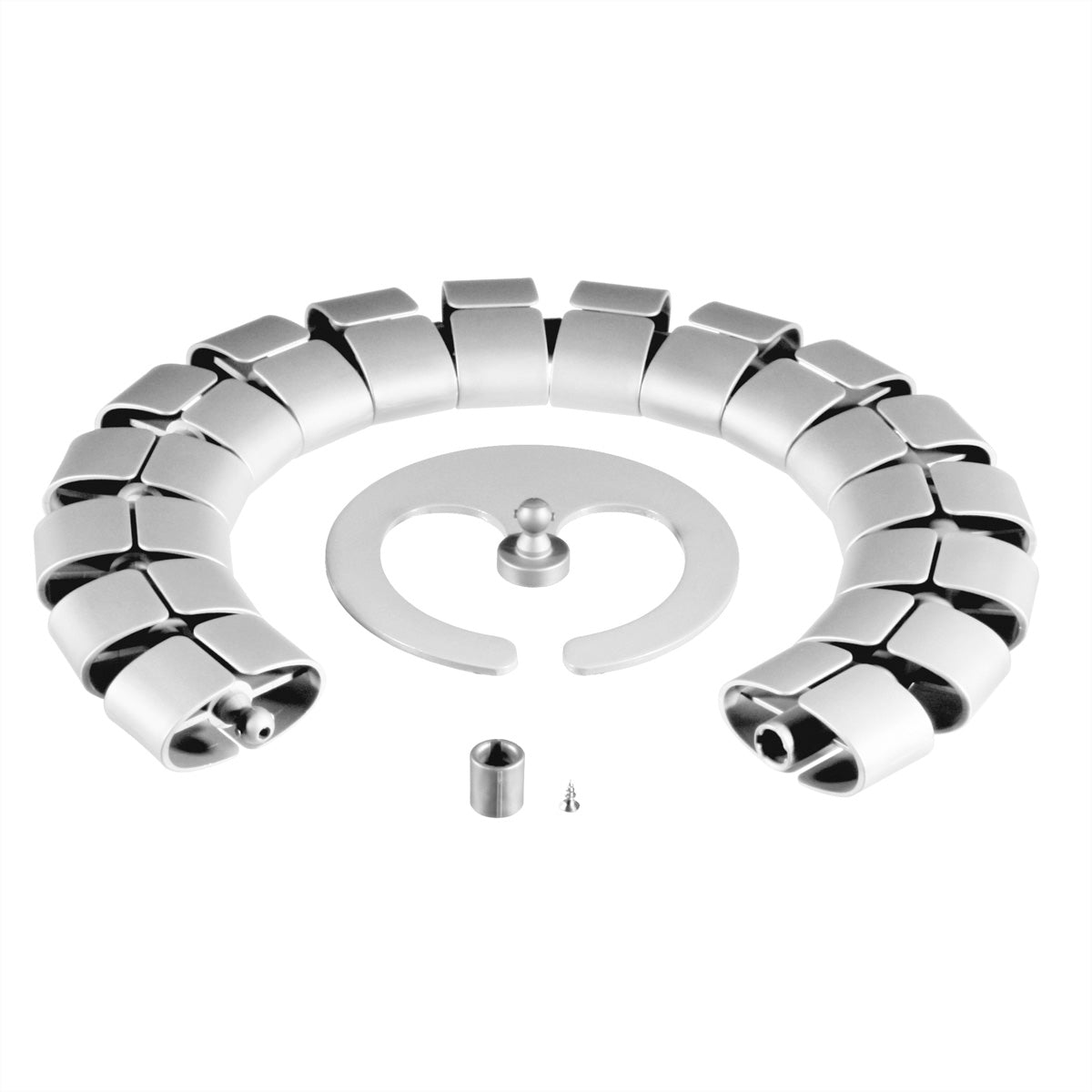 Bachmann Kabelschlange – 0,8 m – Weiss, Schraubbefestigung