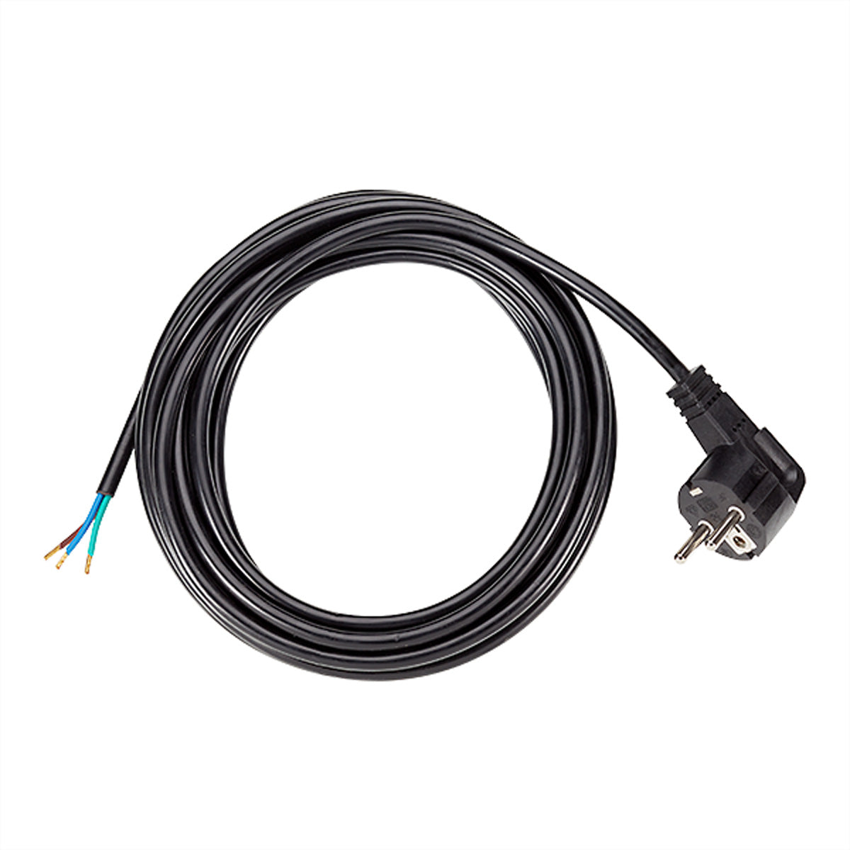 Bachmann Zuleitung Stromkabel – Schuko (CEE 7/7) – Offenes Ende, 3 m, 3×1,0 mm², Schwarz