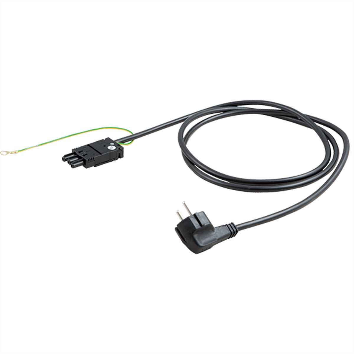 Bachmann Netzkabel – Schuko (Typ E/F) – Wieland GST18, 3 m, 250 V/20 A, schwarz