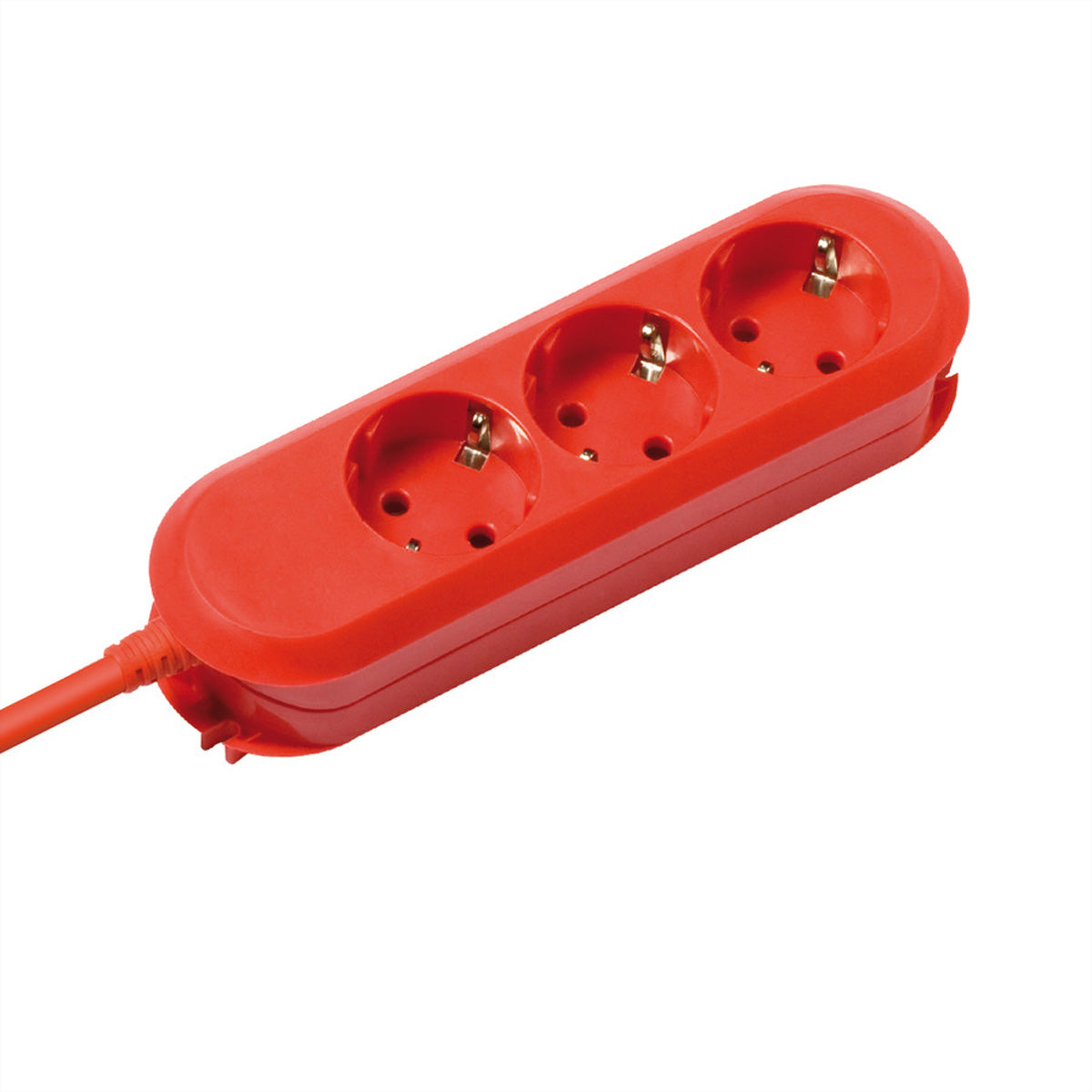 Bachmann SMART – Steckdosenleiste, 3× Schuko (Typ F), 3 m, Stecker CEE 7/7, mit erhöhtem Berührungsschutz