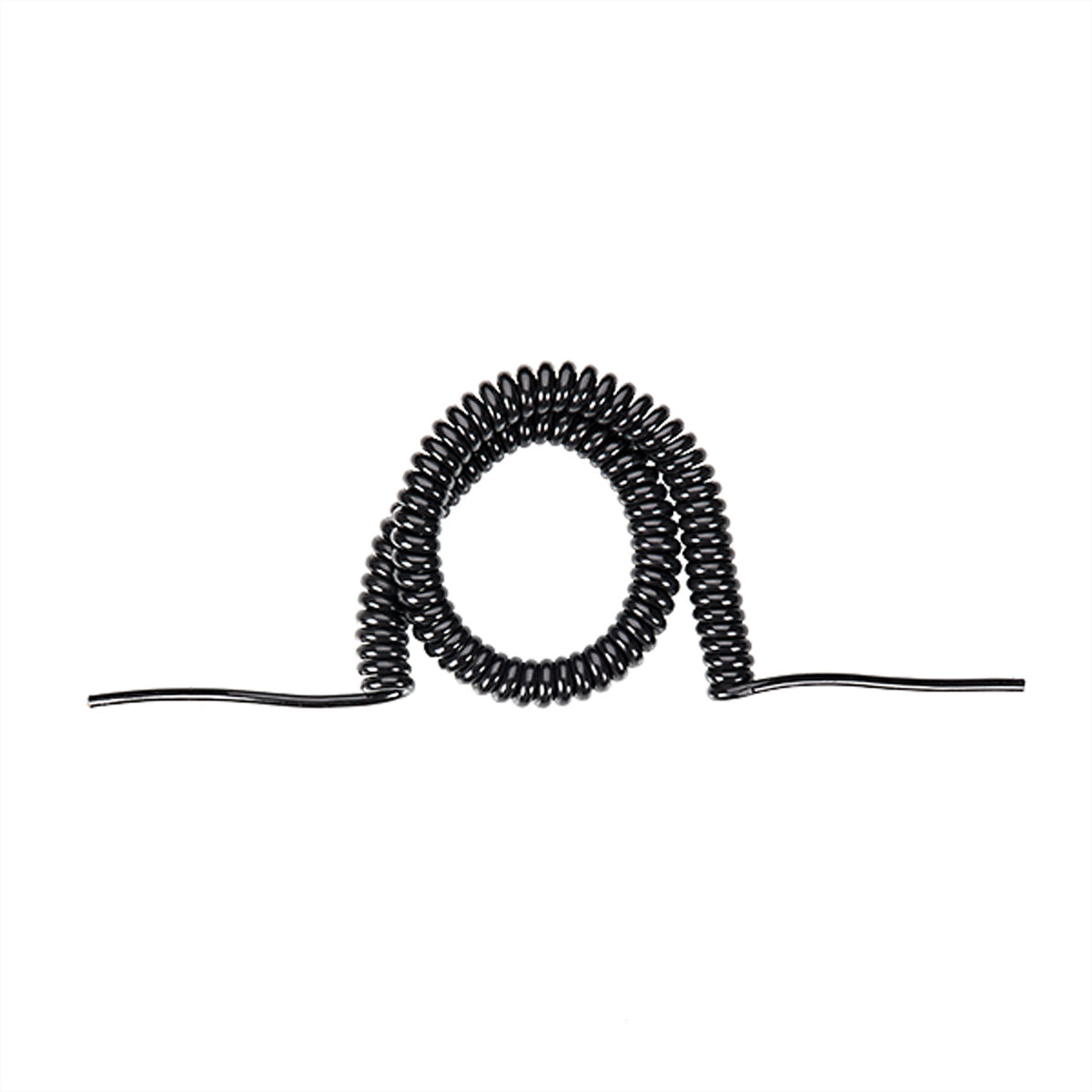 Bachmann Spiralkabel Stromkabel – offenes Ende–offenes Ende, 1–5 m, 5×1,5 mm², schwarz