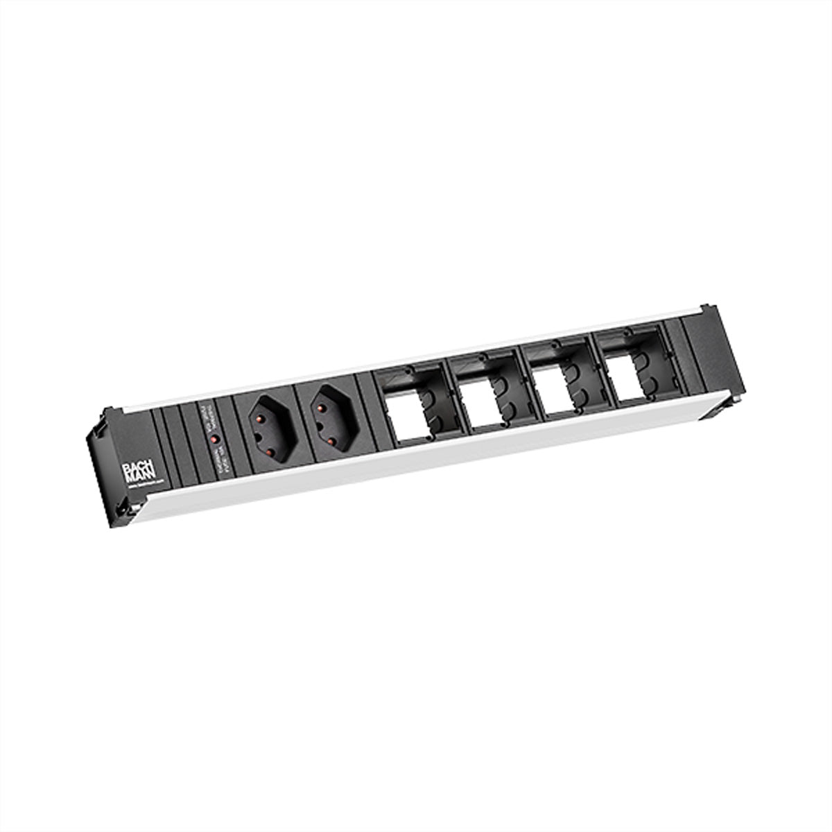 Bachmann CONI – Einbau-Anschlussfeld, 2× T13, mit 10 A Thermosicherung, Stecker Wieland GST18, 0,2 m