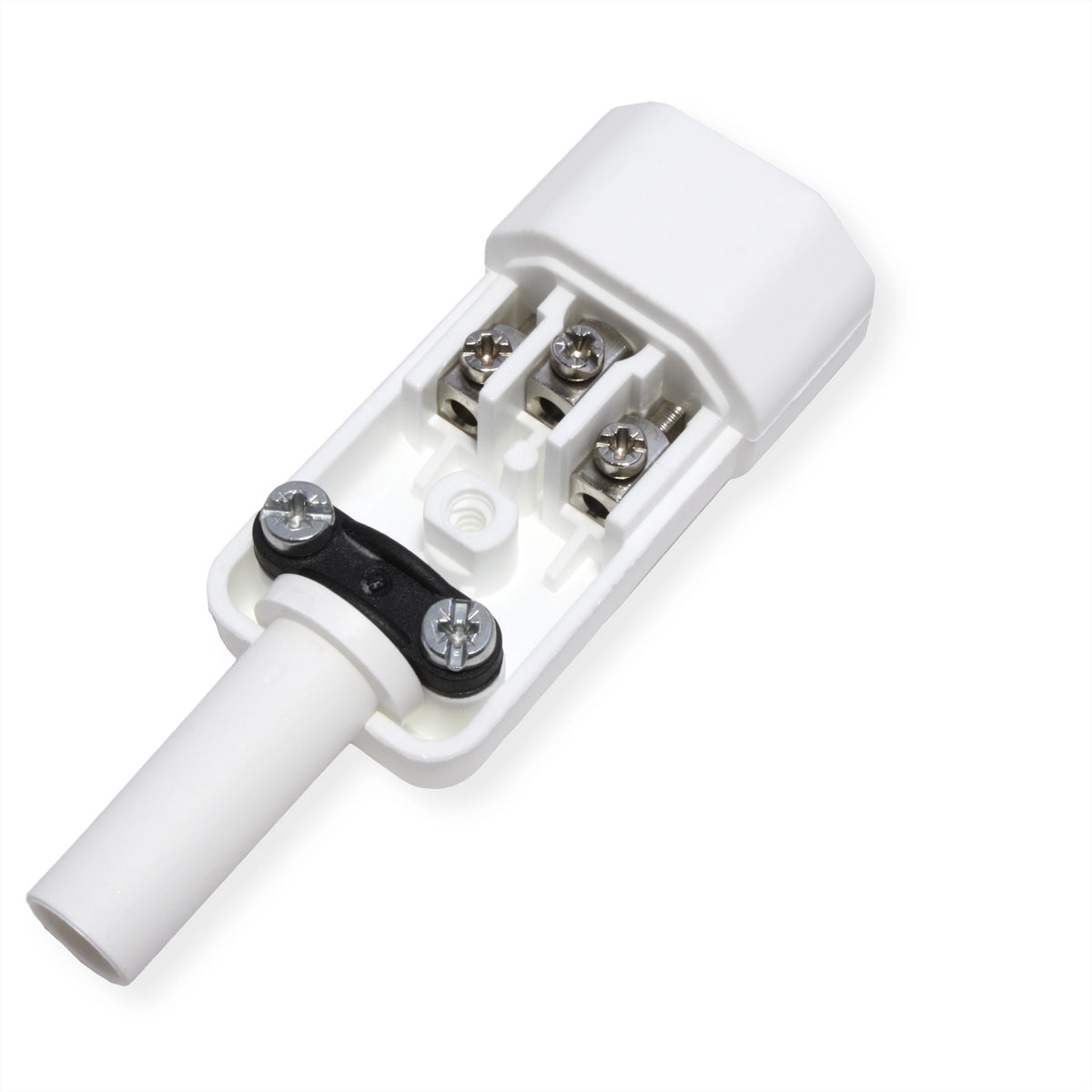 Bachmann Kaltgerätestecker (C14) – 250 V, 10 A, weiss