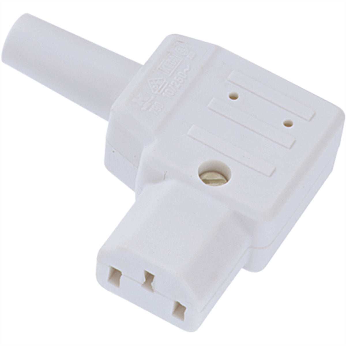 Bachmann Montagedose – 1×C13, 10 A/250 V, gewinkelt, IP20