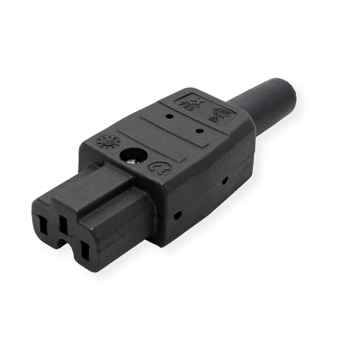 Bachmann Heissgerätedose Typ 789 – 155°C, 30×850×20 mm, Schwarz, zentral montierbar