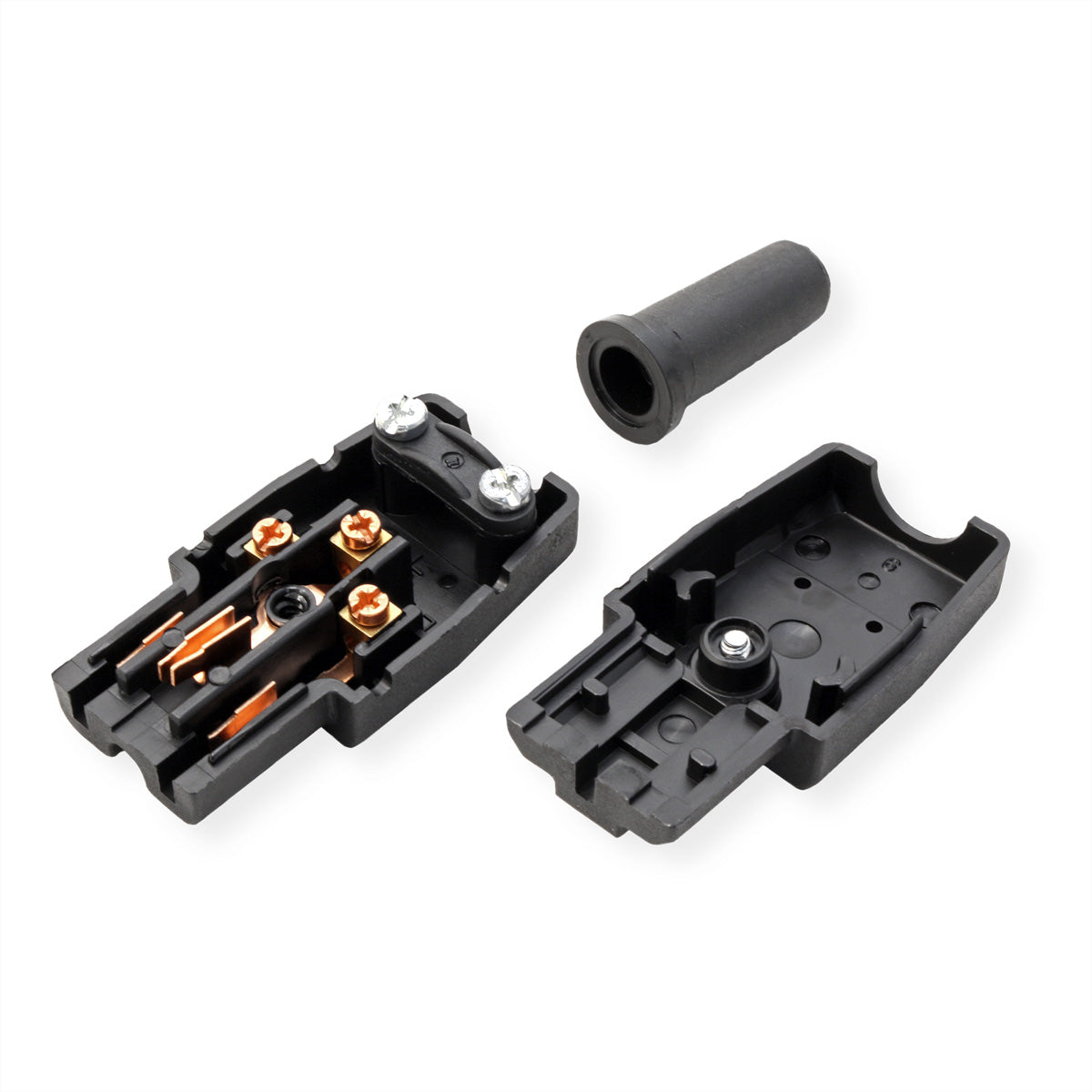 Bachmann Heissgerätedose Typ 789 – 155°C, 30×850×20 mm, Schwarz, zentral montierbar