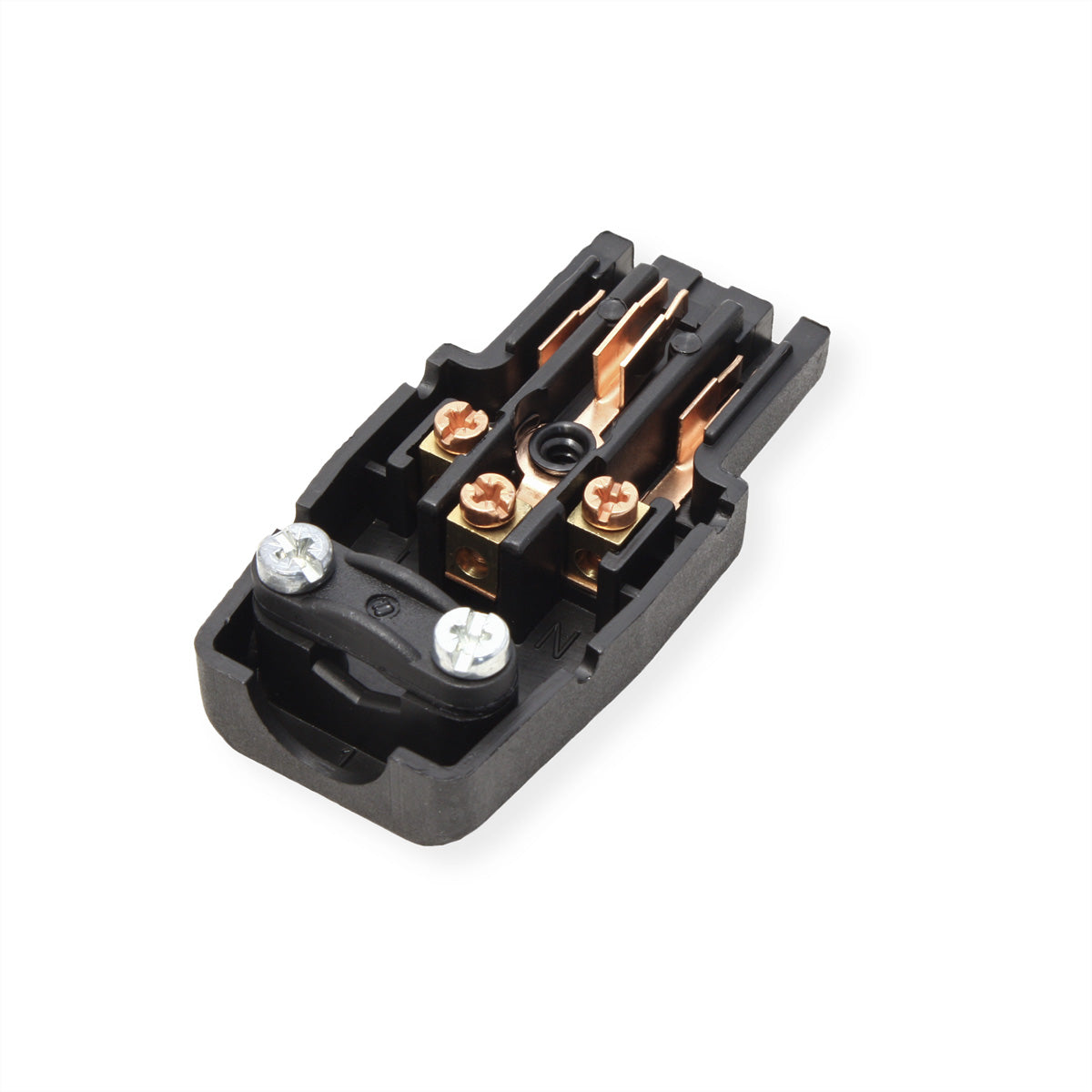 Bachmann Heissgerätedose Typ 789 – 155°C, 30×850×20 mm, Schwarz, zentral montierbar