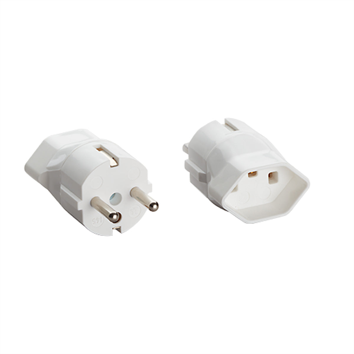 Bachmann Reiseadapter CEE 7/7 (Typ E/F) zu T23 (Typ J) – 10 A, 250 V – Weiss