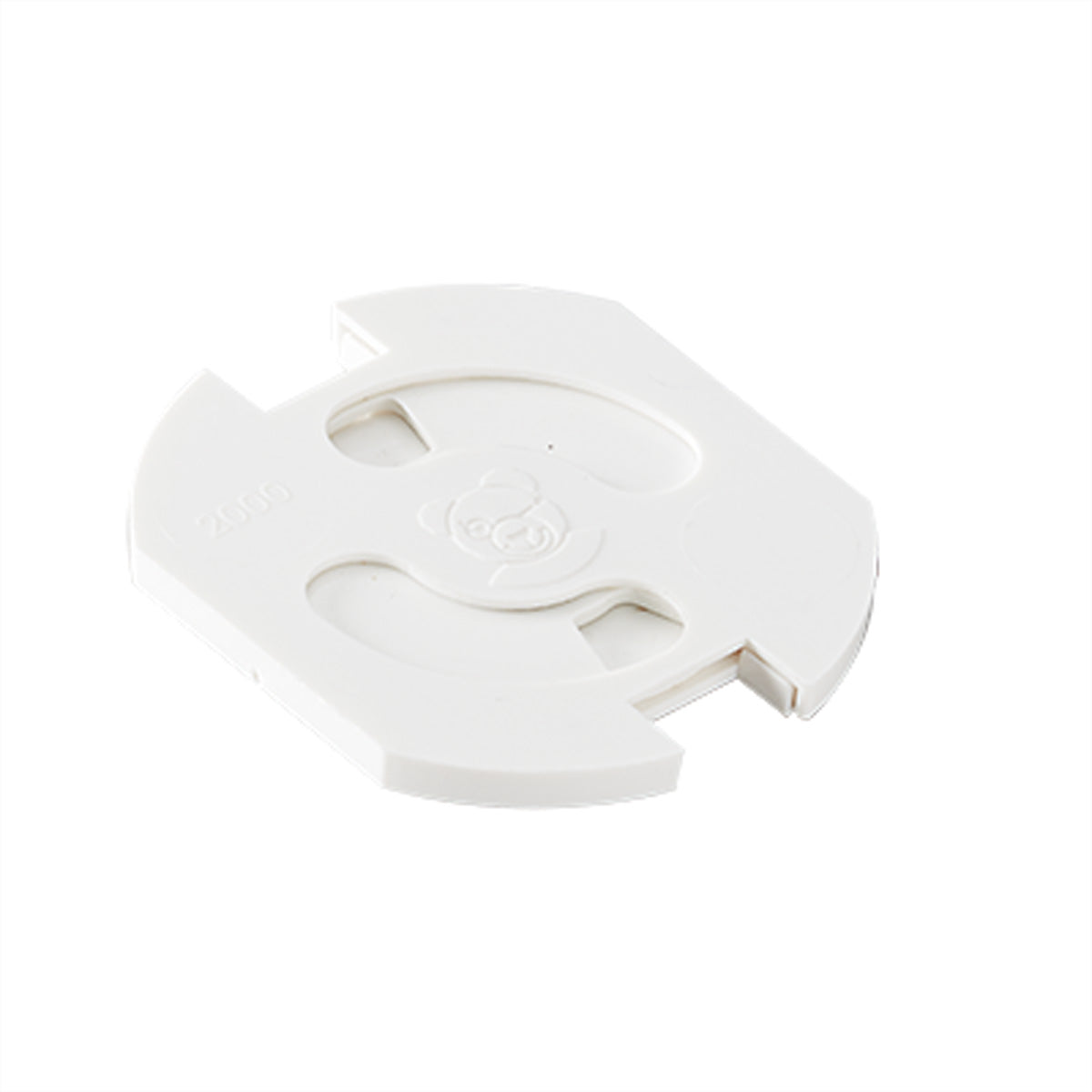 Bachmann TEDDY-Automatic 6320 Steckdosenschutz, zum Einkleben, 250er-Pack, 30×40×1 mm – Weiss