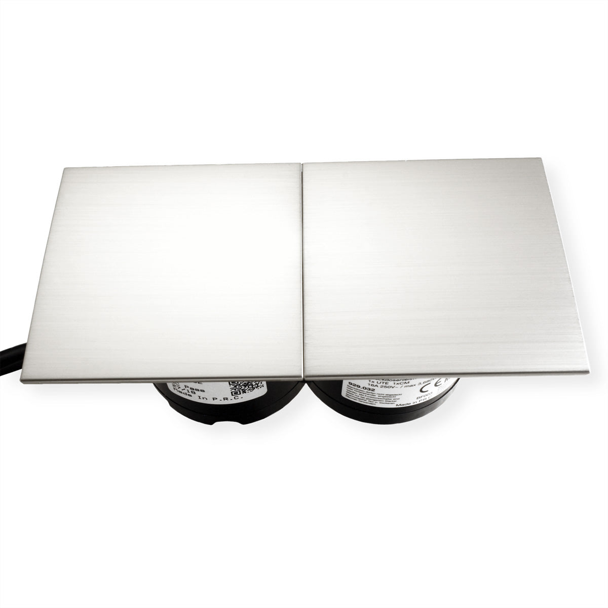 Bachmann DUE Deckel – 2er-Set, Edelstahl-Optik, Einbau-Abdeckung