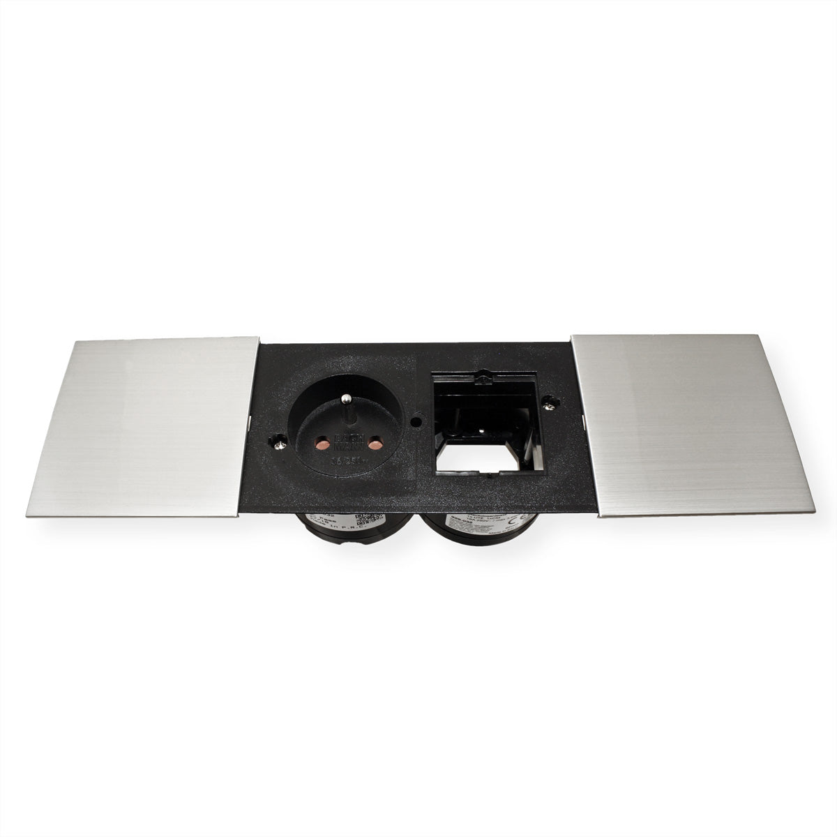 Bachmann DUE Deckel – 2er-Set, Edelstahl-Optik, Einbau-Abdeckung
