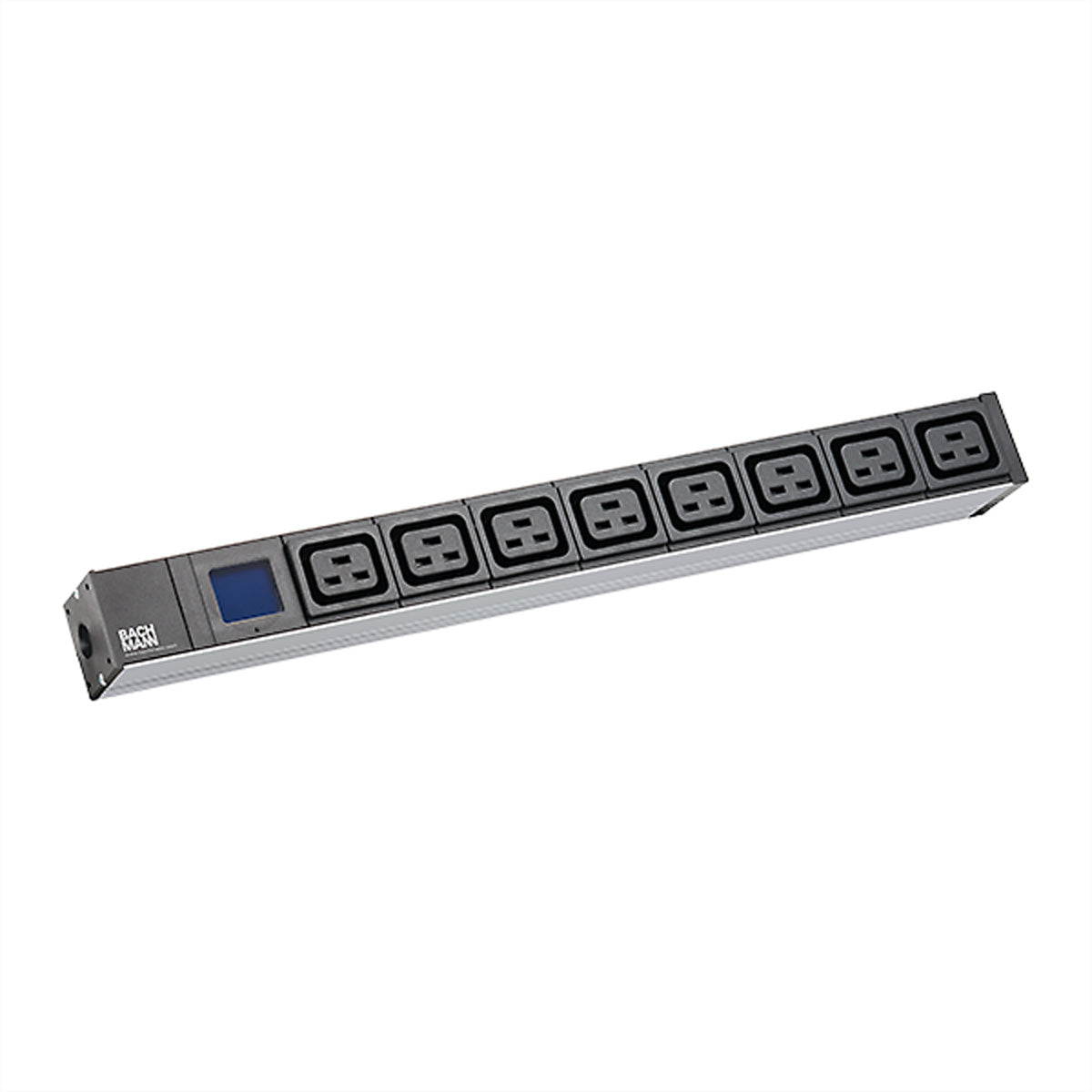 Bachmann BN0500 Rack-PDU – Metered 19" 1U, einphasig 3,7 kW, 8×C19 – schwarz