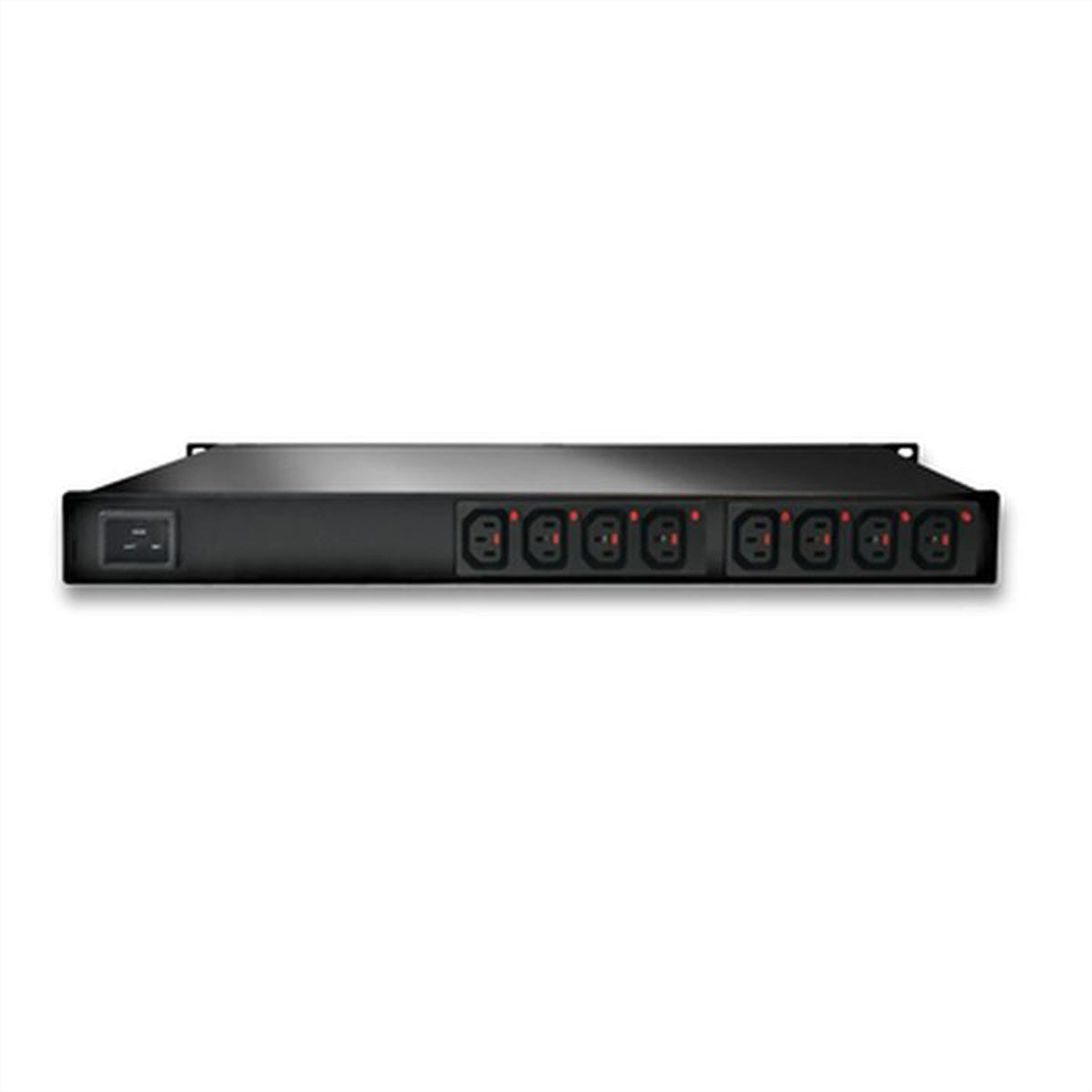 Güde Gude Controller Expert Power Control – 3,6 kW, 230 V, 16 A, C20 IN, 8× C13 OUT, 1U – Schwarz – 8031-2
