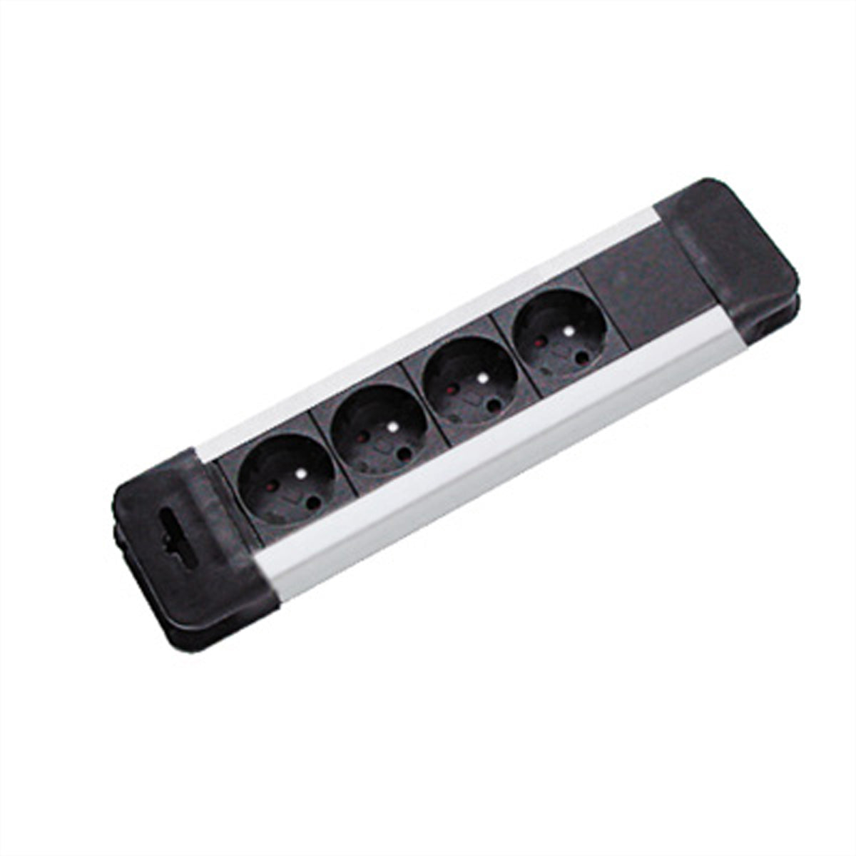 Bachmann Steckdosenleiste, 4× UTE (CEE 7/5, Typ E), ohne Schalter, 2 m, Stecker CEE 7/7 (Typ E/F)