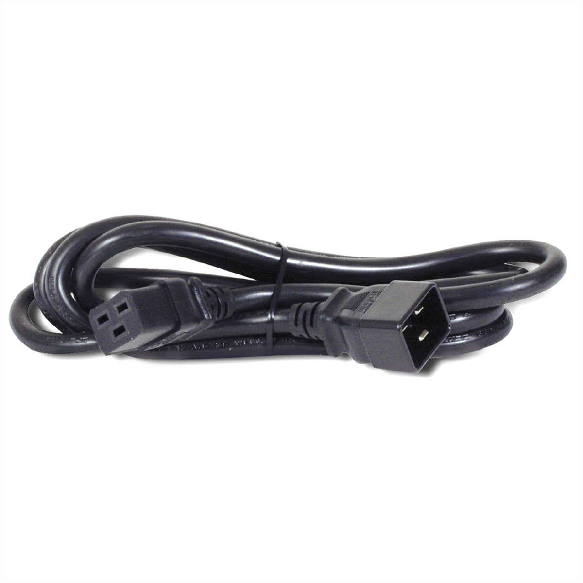 Bachmann Netzkabel – IEC C20–IEC C19, 2 m, 250 V/16 A, schwarz