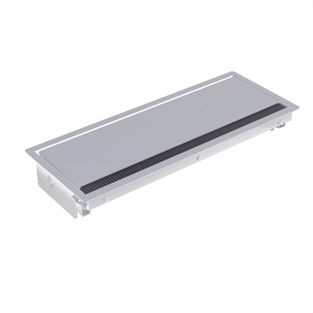 Bachmann CONI Einbausteckdosenleiste, Einbau, 387×151×59 mm – silberfarben