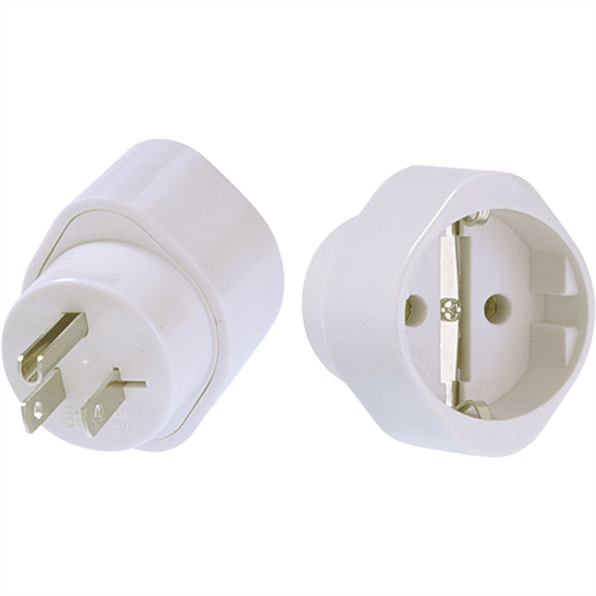 Bachmann Reiseadapter NEMA 5-15 (USA) zu Typ F – 3-polig, 15 A, 125 V – für USA/Kanada/Japan