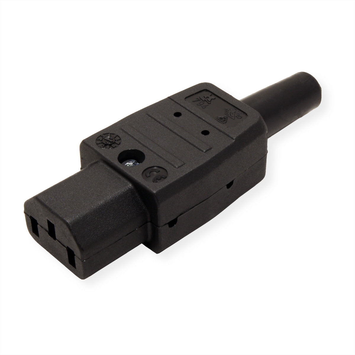 Bachmann Adapterkabel, Kupplung C13, 10 A 250 V, Schraubanschluss, 85×30×20 mm – schwarz