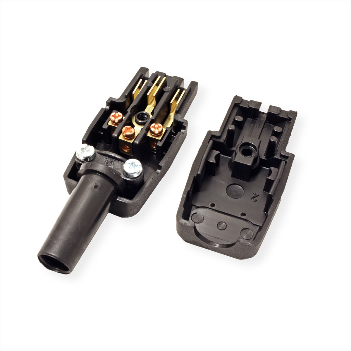 Bachmann Adapterkabel, Kupplung C13, 10 A 250 V, Schraubanschluss, 85×30×20 mm – schwarz