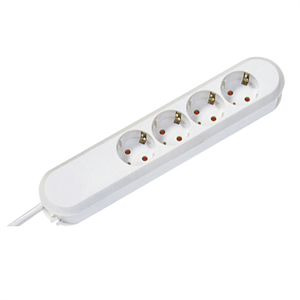 Bachmann Steckdosenleiste – 4×Schuko (Typ E/F), 1,5 m, Kinderschutz