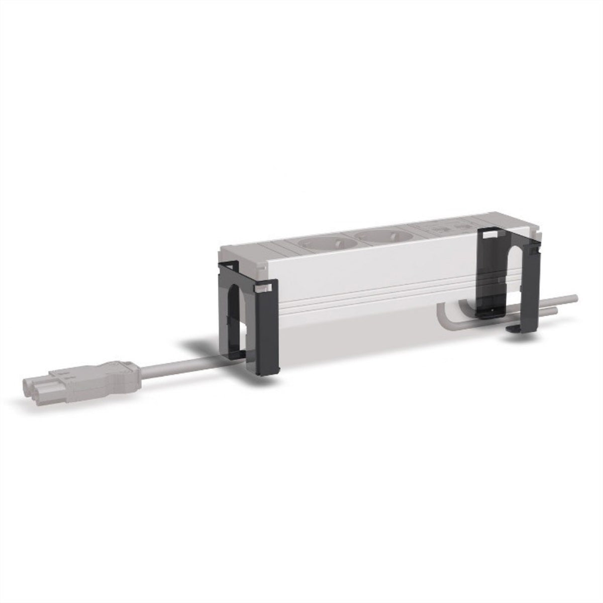 Bachmann CONI Halterung, schwarz, Stahlblech, für CONI small und CONI Large