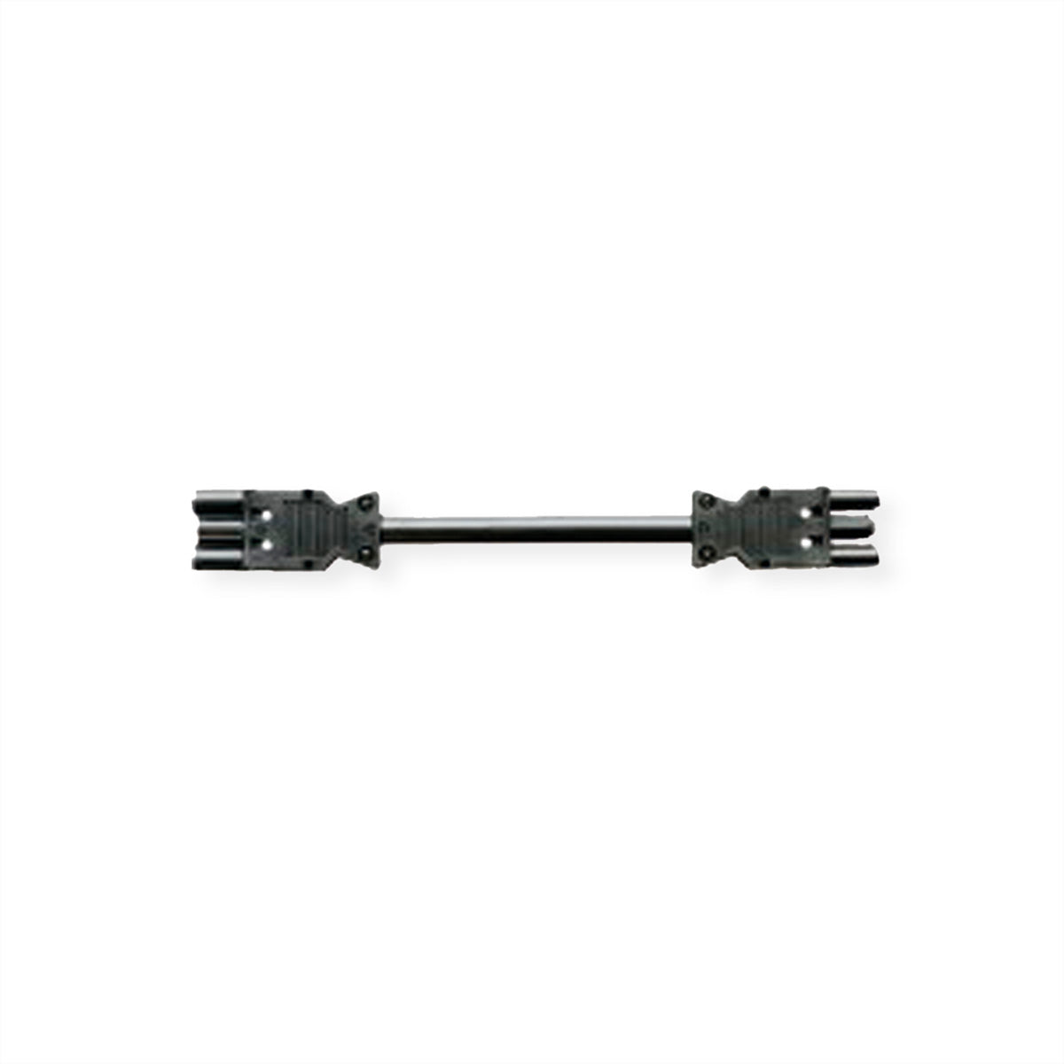 Bachmann Verlängerungskabel – Wieland GST18 (Stecker) – Wieland GST18 (Kupplung), 0,3 m, schwarz