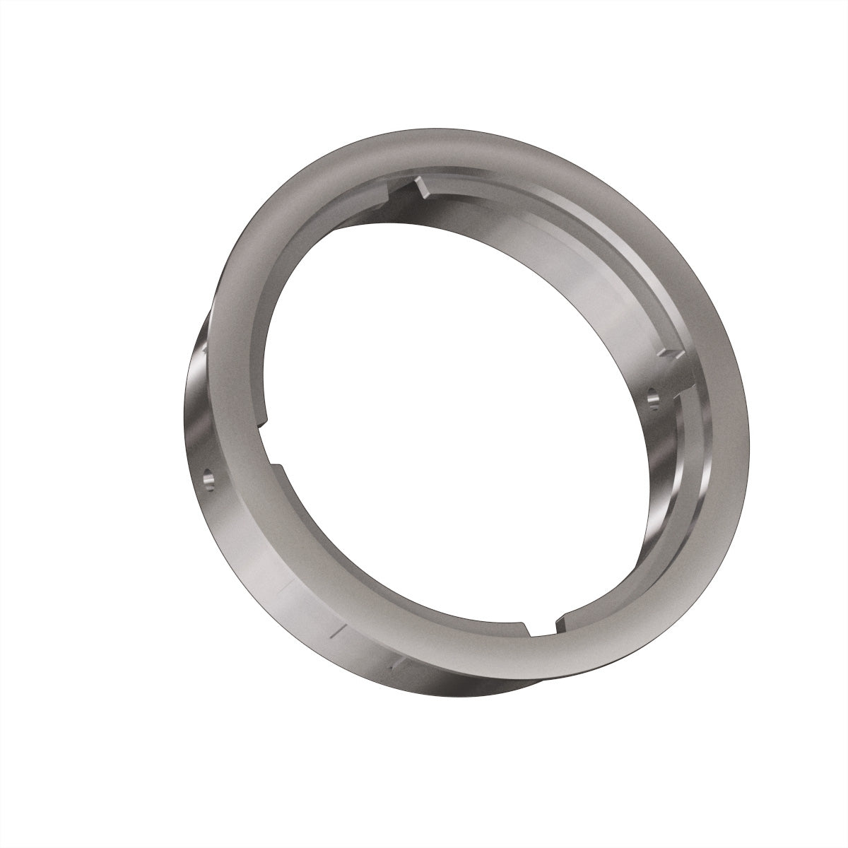 Bachmann LOOP ROUND Kabeldurchlass – 87 × 87 × 22 mm – Zink – Grau metallisch, für 80 mm Bohrungen