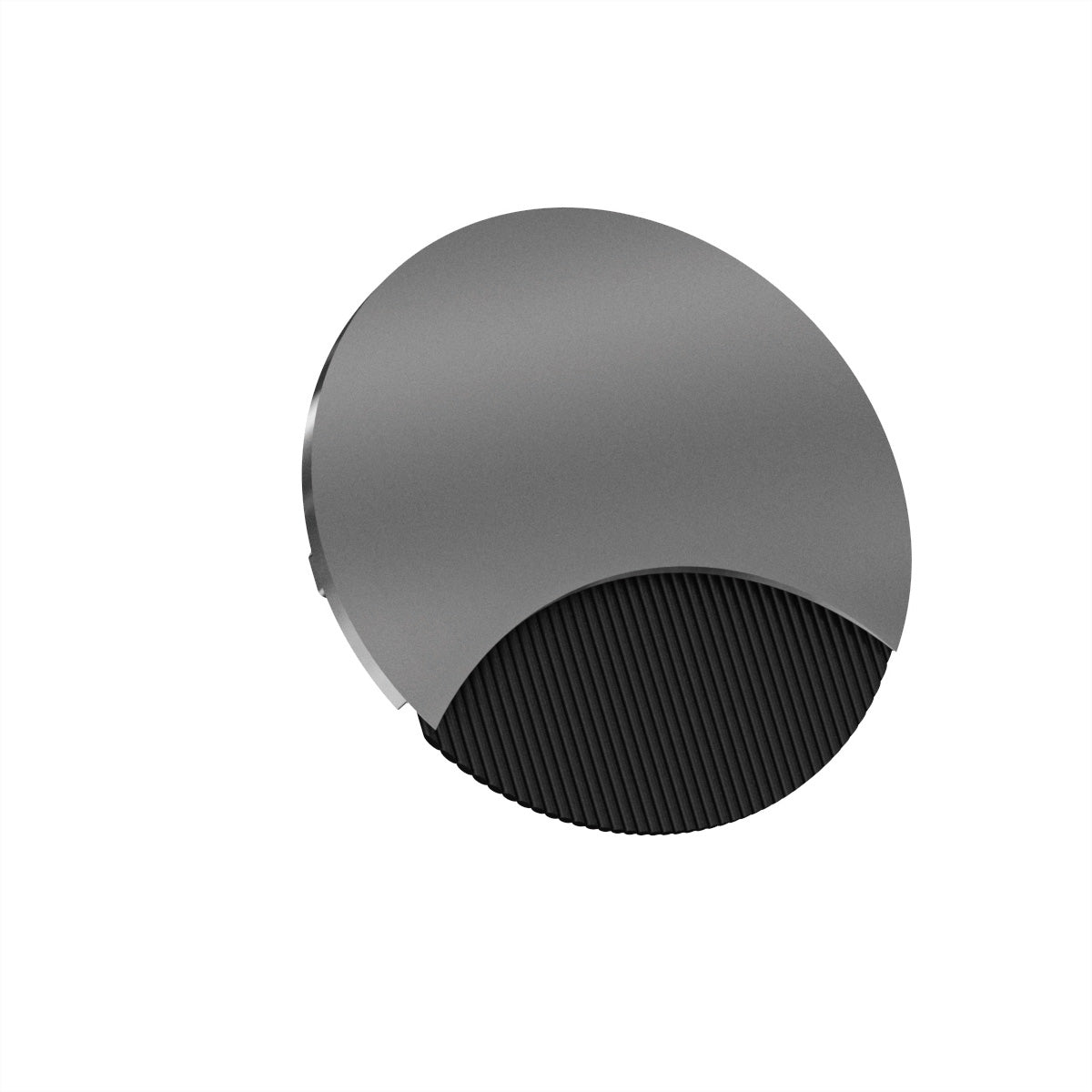 Bachmann LOOP ROUND Kabeldurchlass – 87 × 87 × 22 mm – Zink – Grau metallisch, für 80 mm Bohrungen
