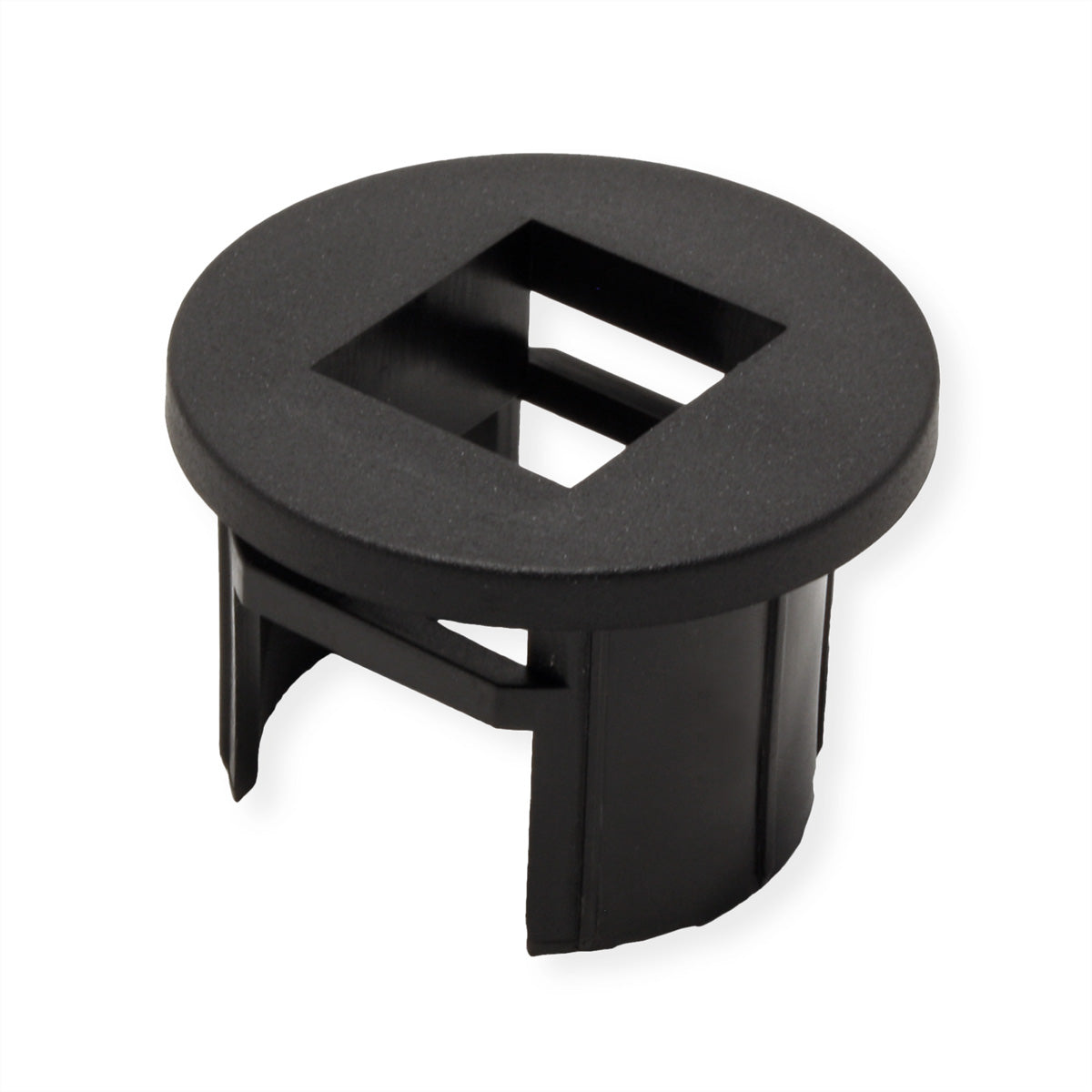 Bachmann MINI PIX Kabeldurchlass – Ø 28 mm – Kunststoff – Schwarz, für Keystone-Module, 1 Stk.