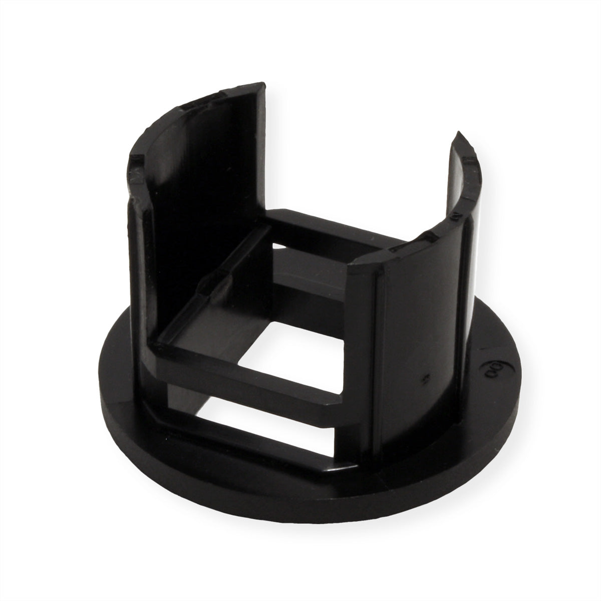 Bachmann MINI PIX Kabeldurchlass – Ø 28 mm – Kunststoff – Schwarz, für Keystone-Module, 1 Stk.