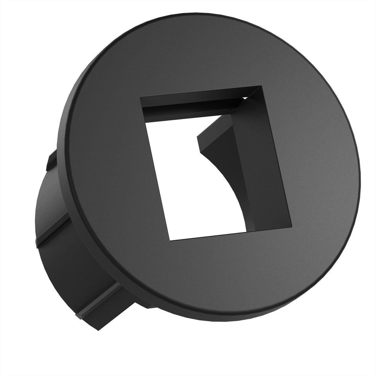 Bachmann MINI PIX Kabeldurchlass – Ø 28 mm – Kunststoff – Schwarz, für Keystone-Module, 1 Stk.