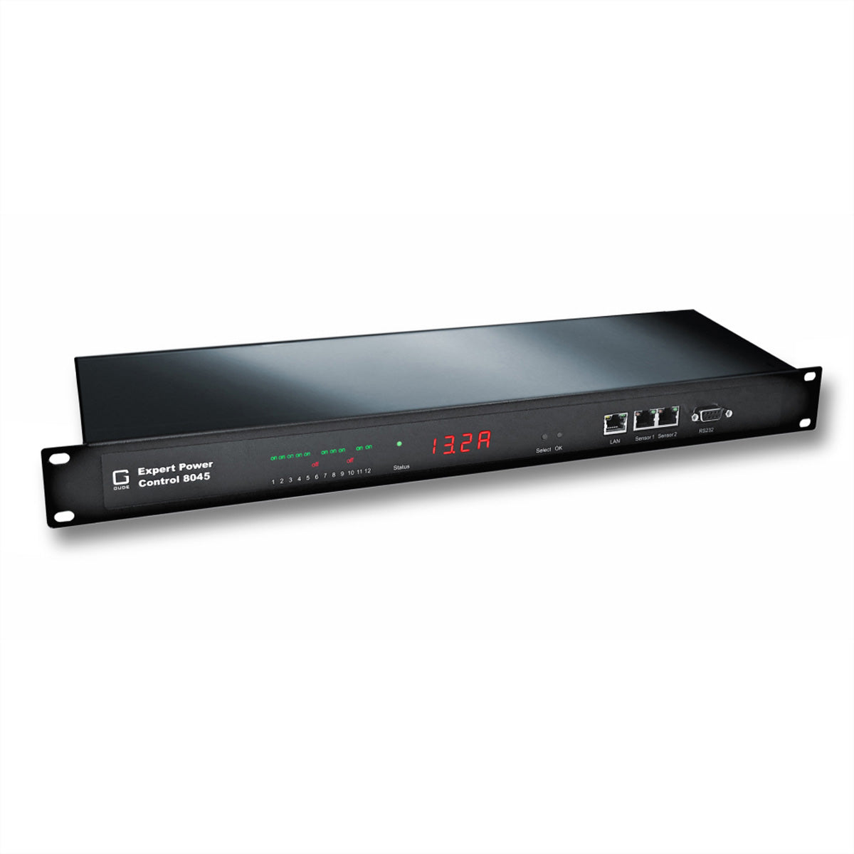Güde Gude 8045-1 Expert Power Control – Rack-PDU Metered, 12× IEC C13, 16 A, 1U horizontal, 3,6 kW