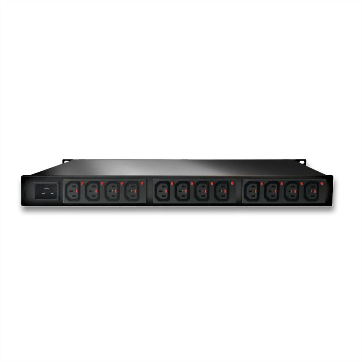 Güde Gude Rack-PDU – Ausgangsmessung, IEC-Lock, 1-ph, 1U-Rack, 16 A 230 V, 12×C13, C20