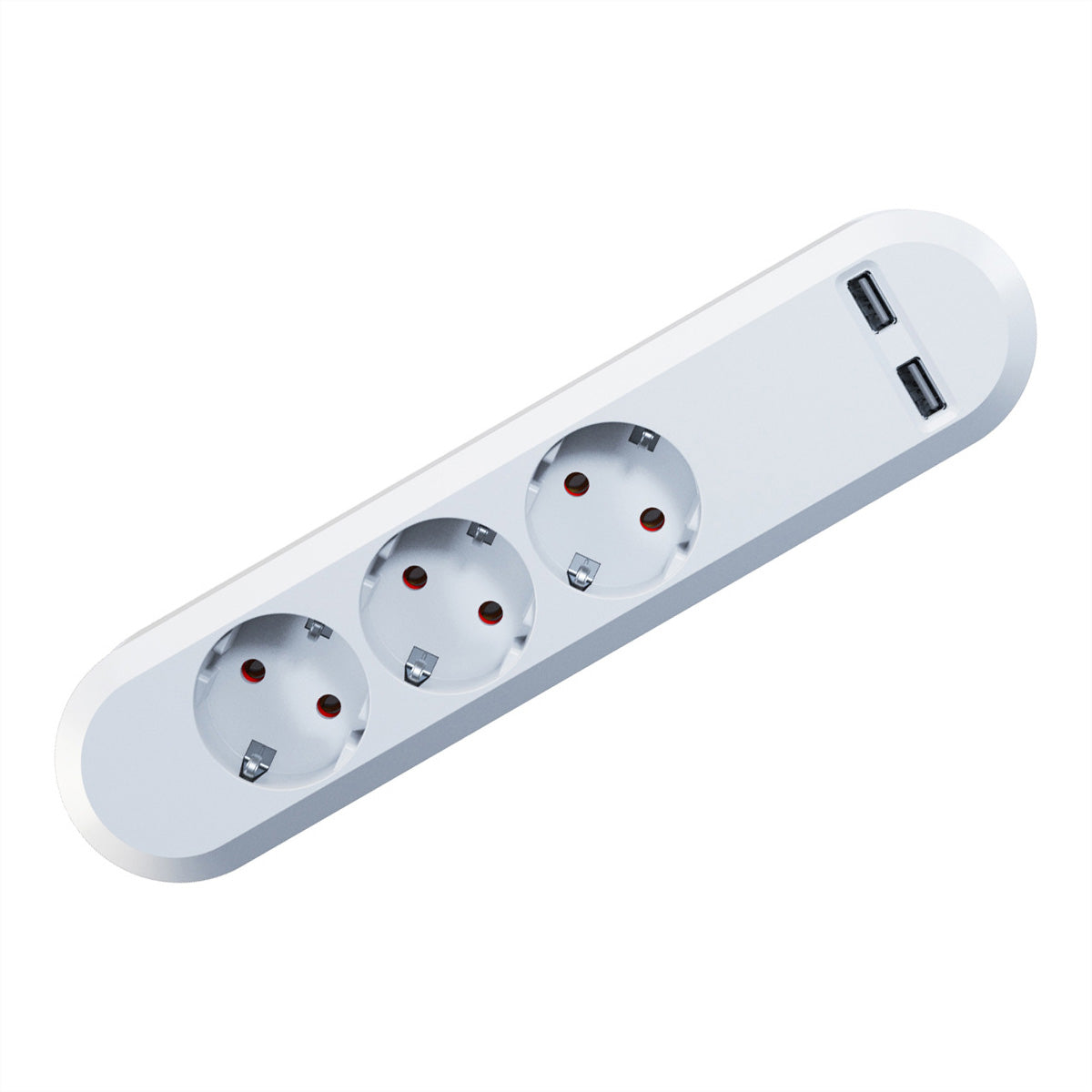 Bachmann Steckdosenleiste – 3×T13 + 2×USB‑A 5 V 3,1 A (gesamt), 1,5 m, IP20