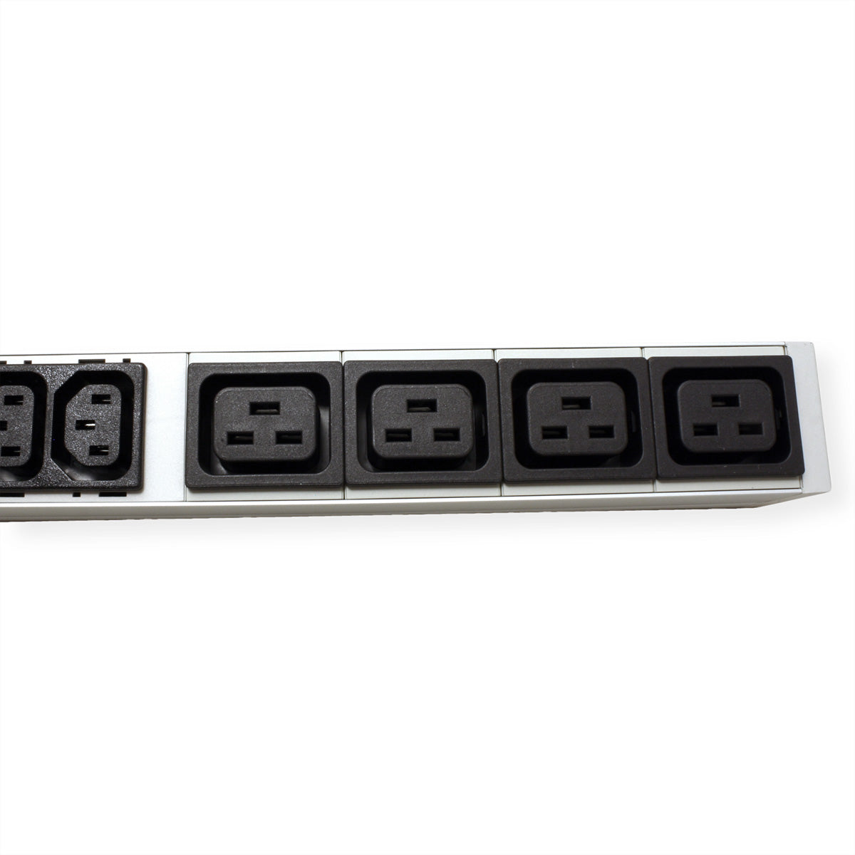 Bachmann Rack-PDU – 1U, Messgerät, 16× IEC C13, 4× IEC C19, CEE 16A (blau), 230 V/16 A, 2 m, schwarz