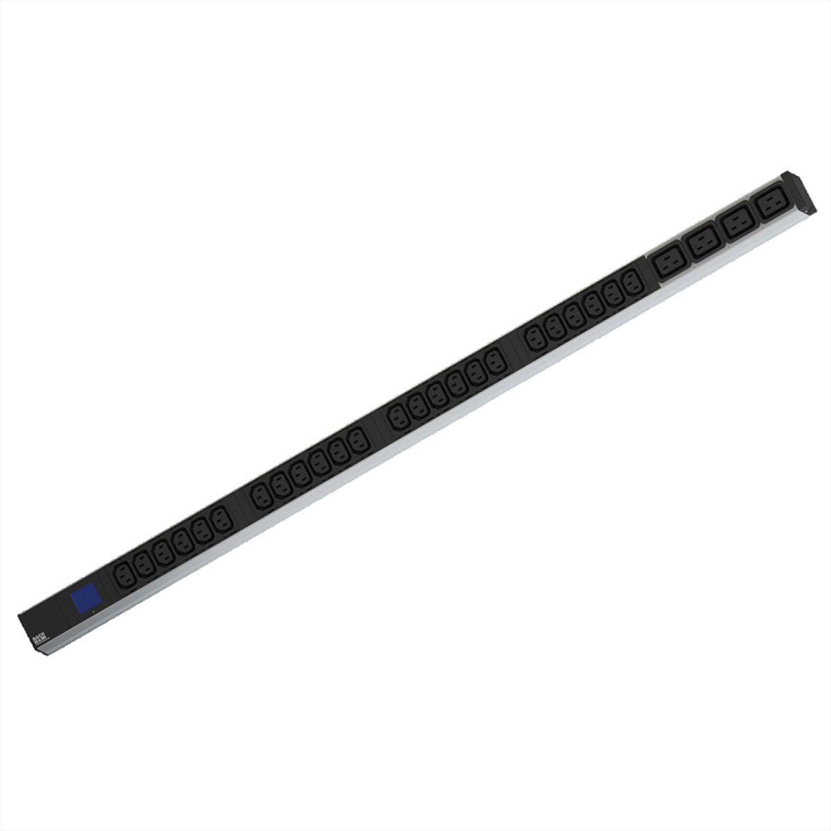 Bachmann Rack-PDU – 1U, 24× IEC C13, 4× IEC C19, CEE (blau), 230 V/16 A, einphasig, 2 m, schwarz