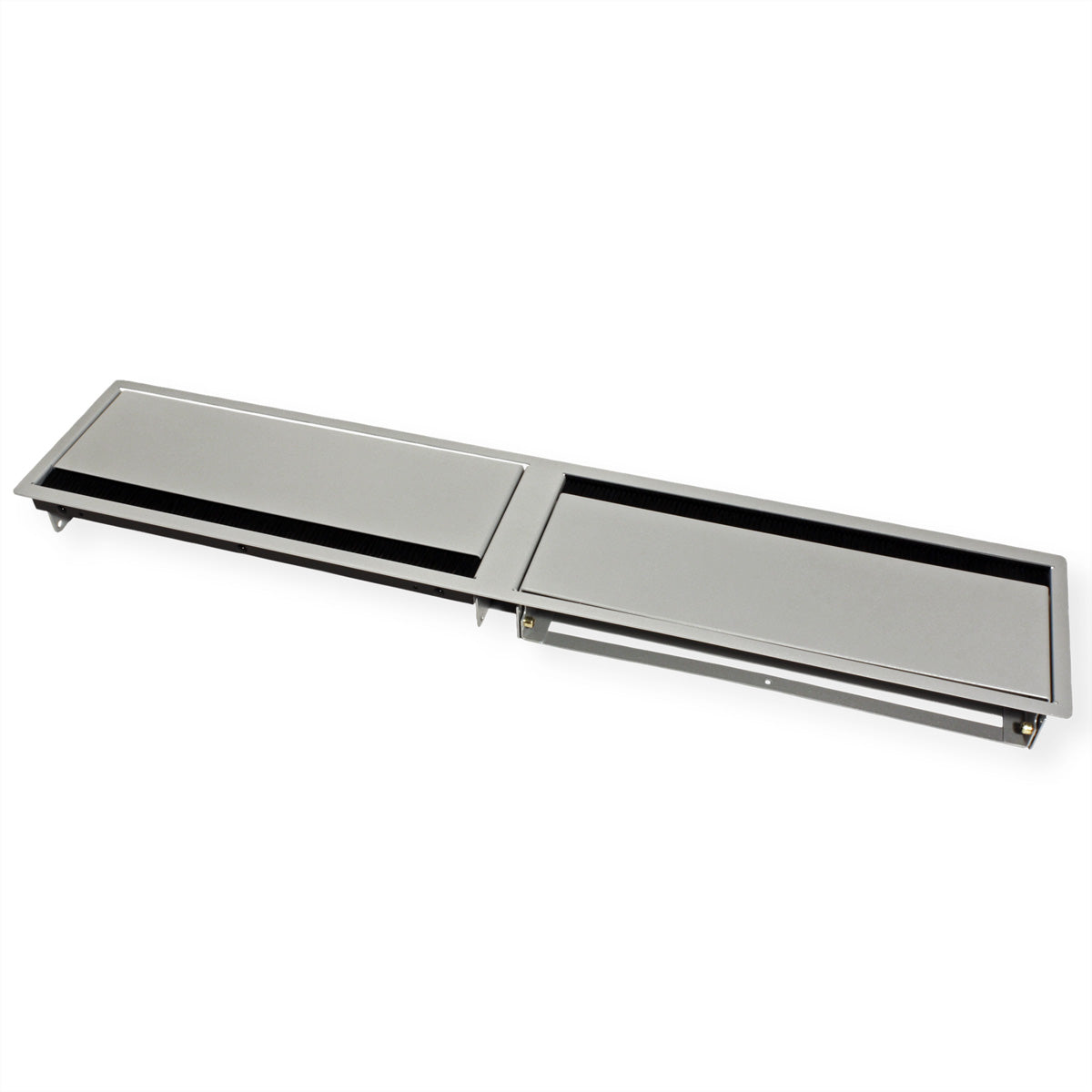 Bachmann CONI DUO – Einbaurahmen, 2× Gross, Grau