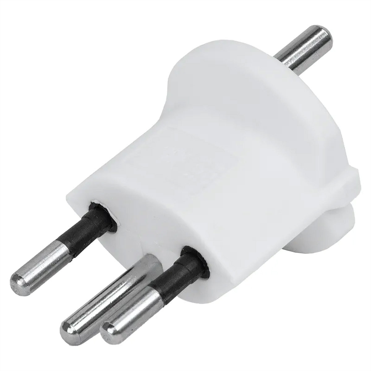 Steffen Fix-Adapter D zu CH (3-polig, T12) – 250 V/10 A – weiss – Bulk