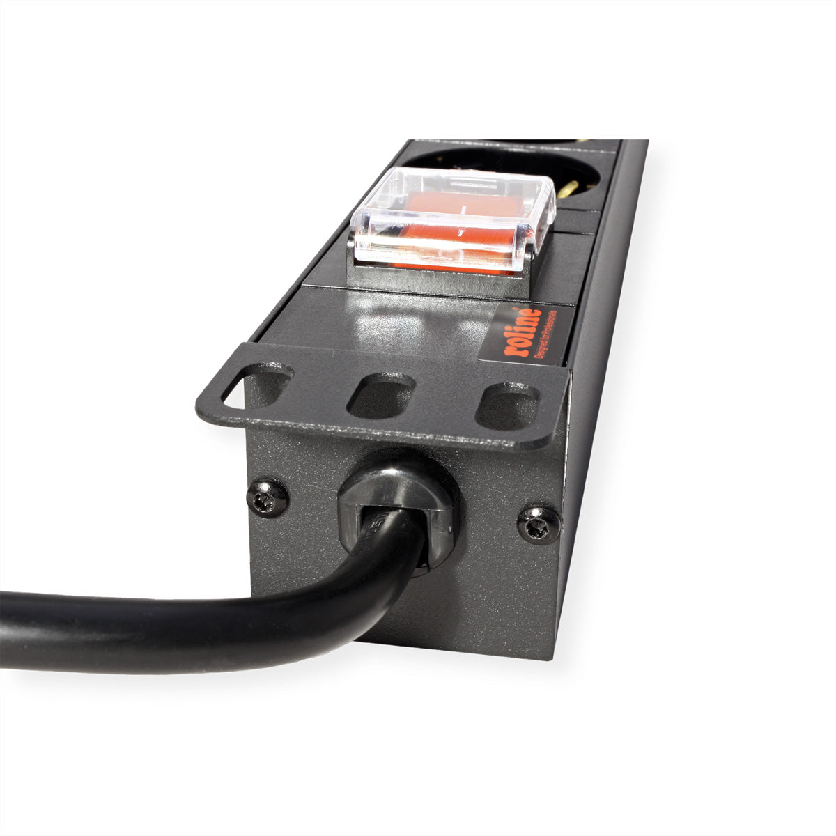 ROLINE Rack-PDU – 1U, 8× Schuko (Typ E/F), 2 m, mit Schalter, 250 V/16 A, schwarz