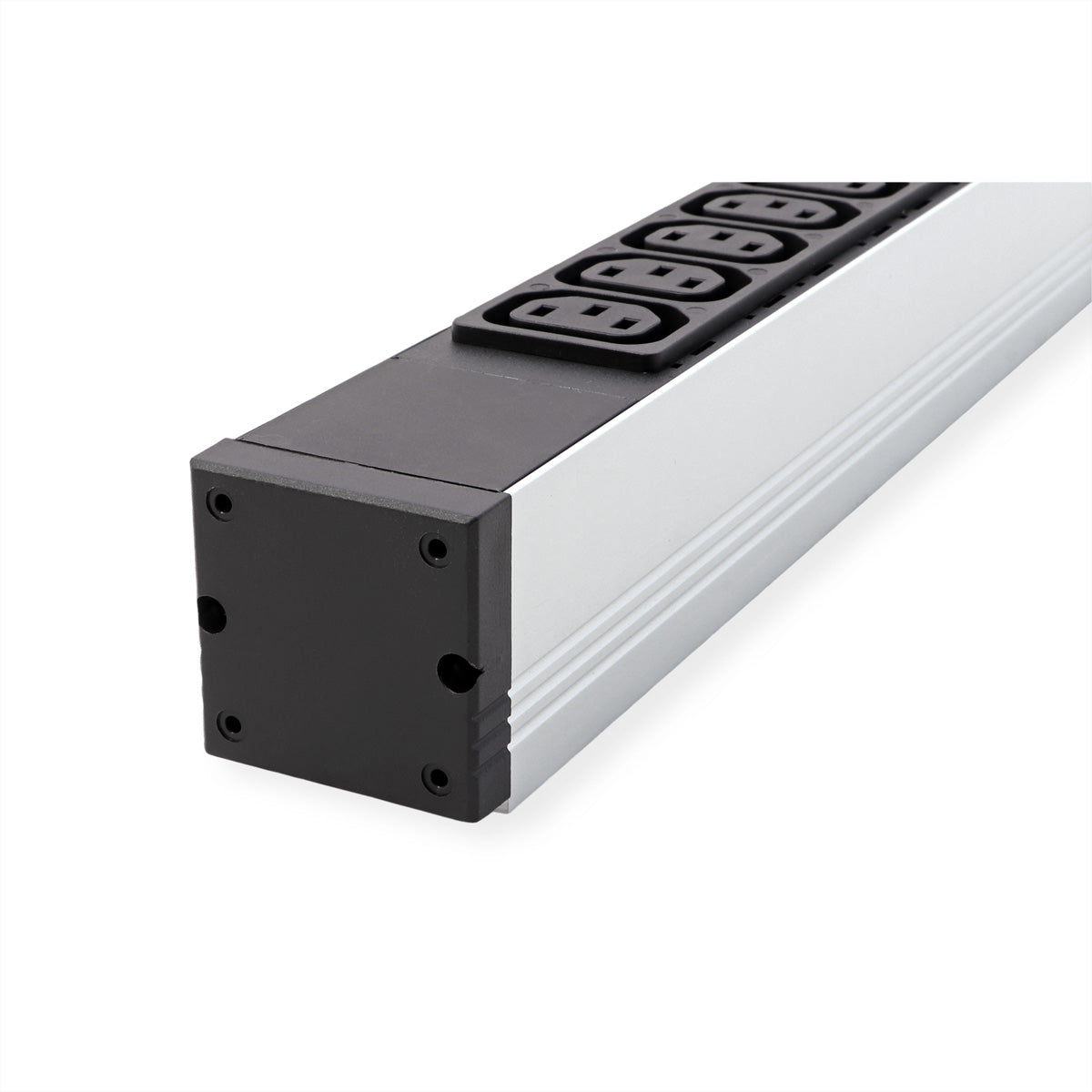 Bachmann Rack-PDU Basic 19" 1U, einphasig 3,6 kW, 12×C13, Eingang Schutzkontakt (CEE 7/7), 2 m